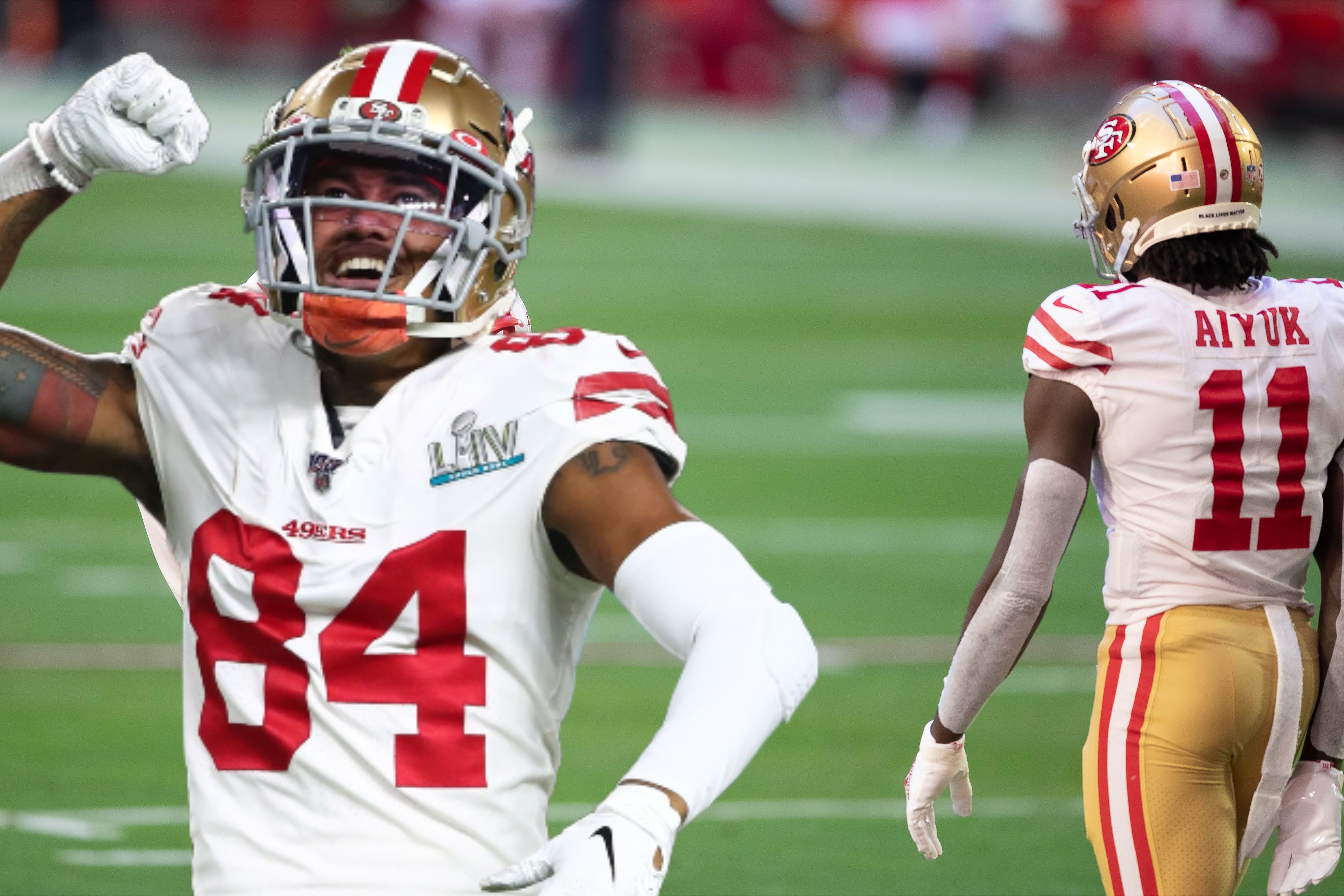 Kendrick Bourne, Brandon Aiyuk, San Francisco 49ers