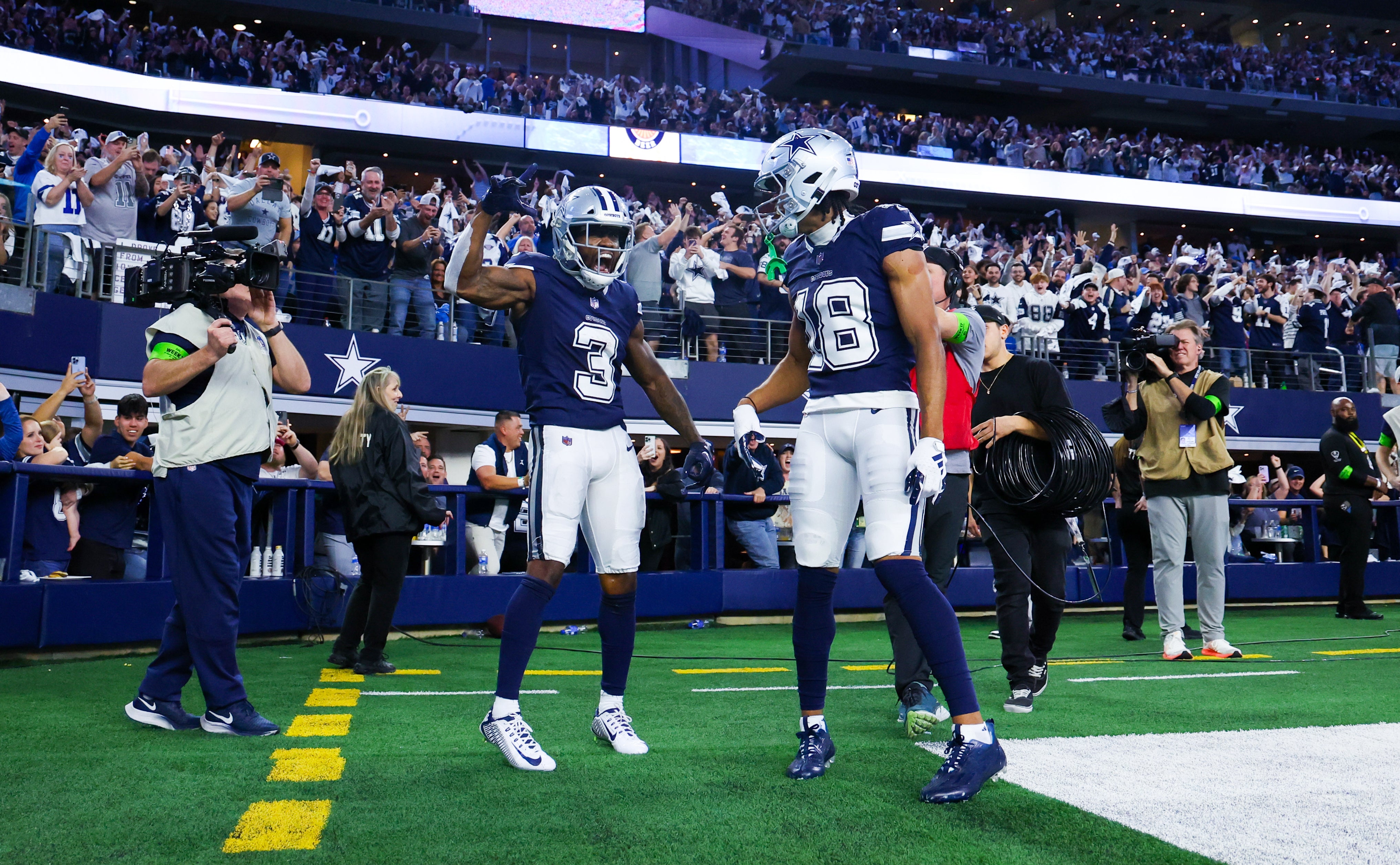 Jalen Tolbert and Brandin Cooks