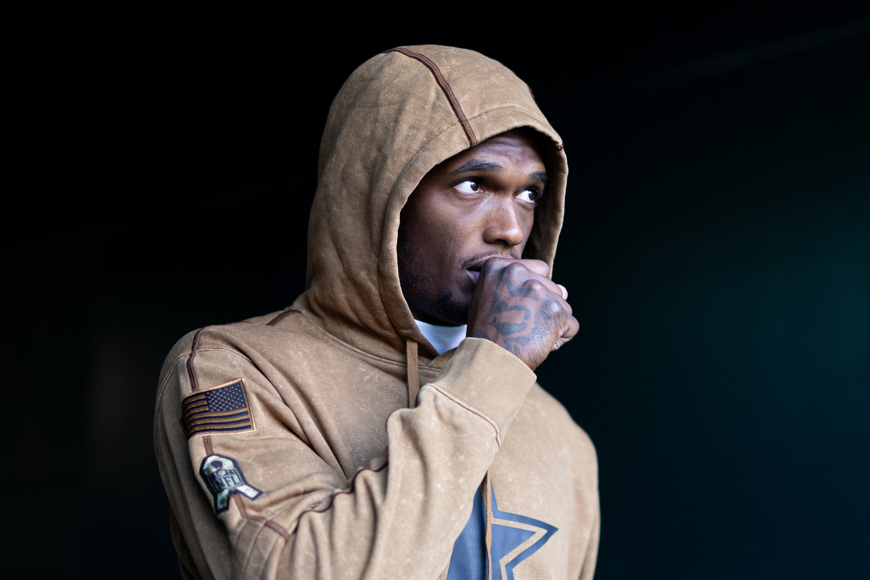 Dallas Cowboys wide receiver CeeDee Lamb walks out of the tunnel before action against the Philadelphia Eagles at Lincoln Financial Field.