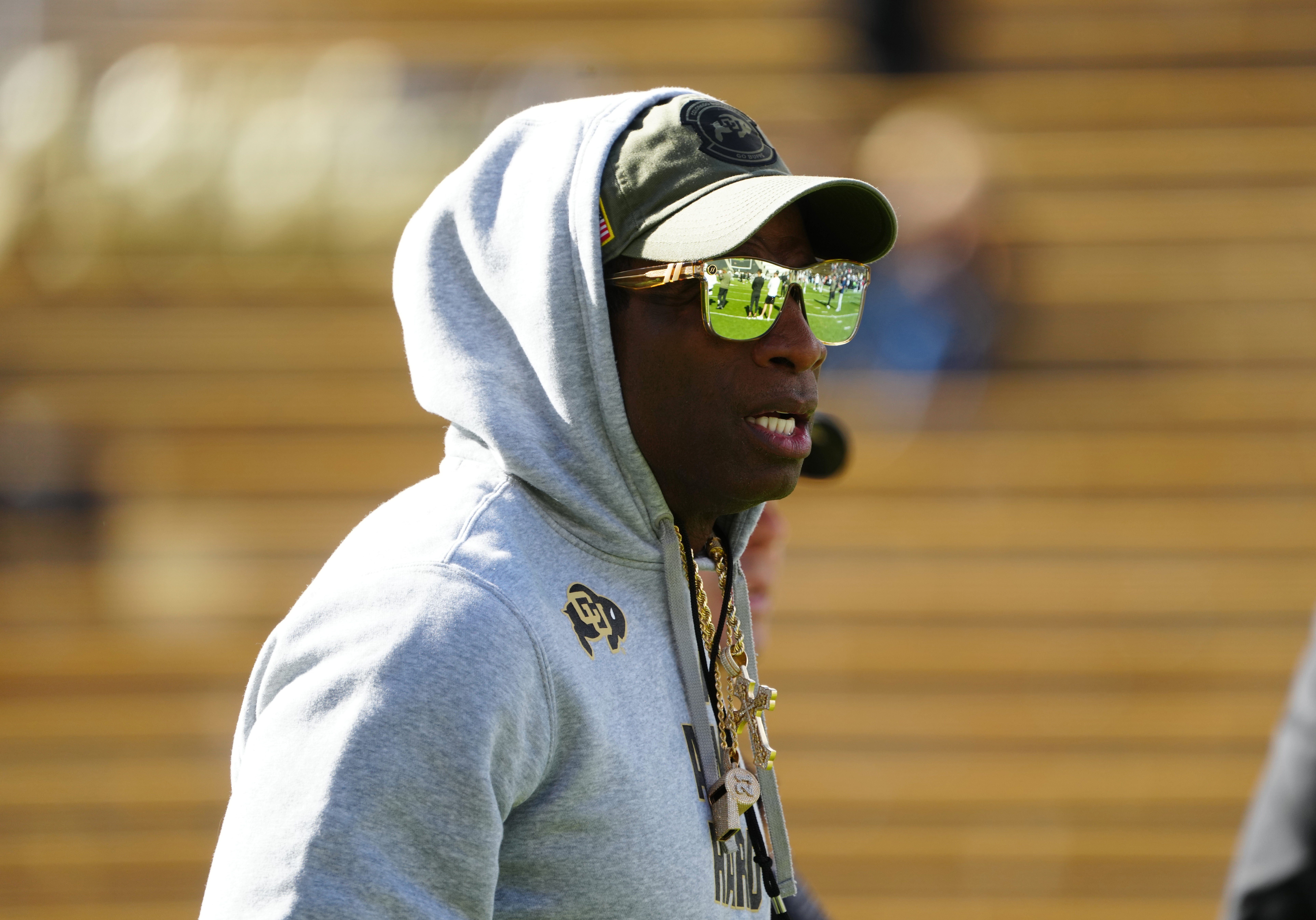 Nov 11, 2023; Boulder, Colorado, USA; Colorado Buffaloes head coach Deion Sanders before the game against the Arizona Wildcats at Folsom Field.