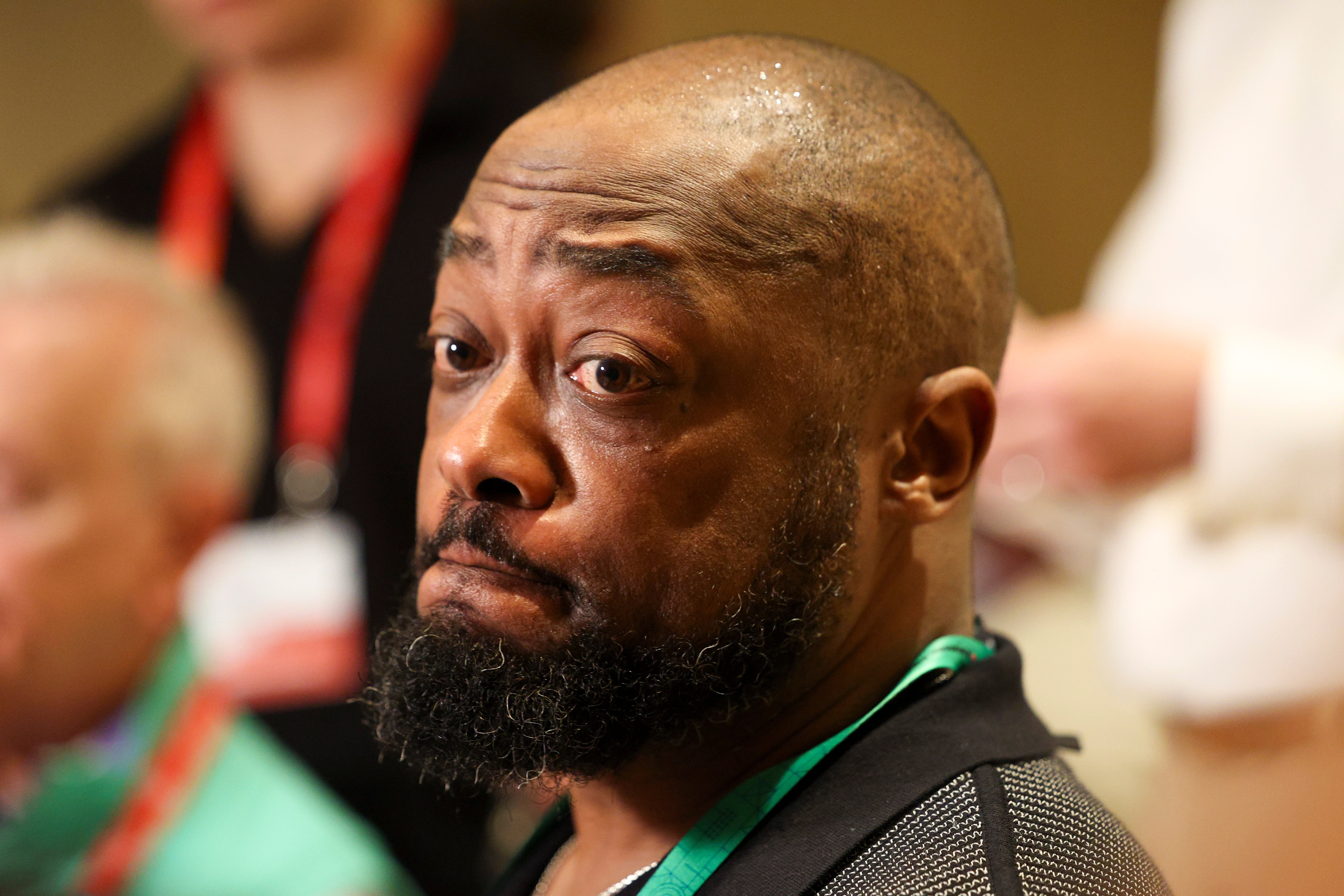 Mar 25, 2024; Orlando, FL, USA; Pittsburgh Steelers head coach Mike Tomlin talks to media during the NFL annual league meetings at the JW Marriott. Mandatory Credit: Nathan Ray Seebeck-USA TODAY Sports