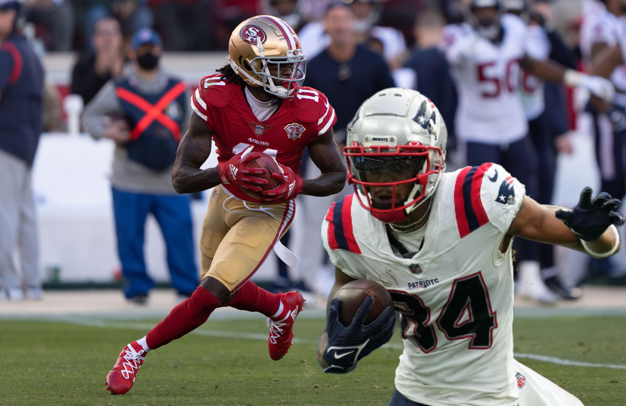 Kendrick Bourne and Brandon Aiyuk