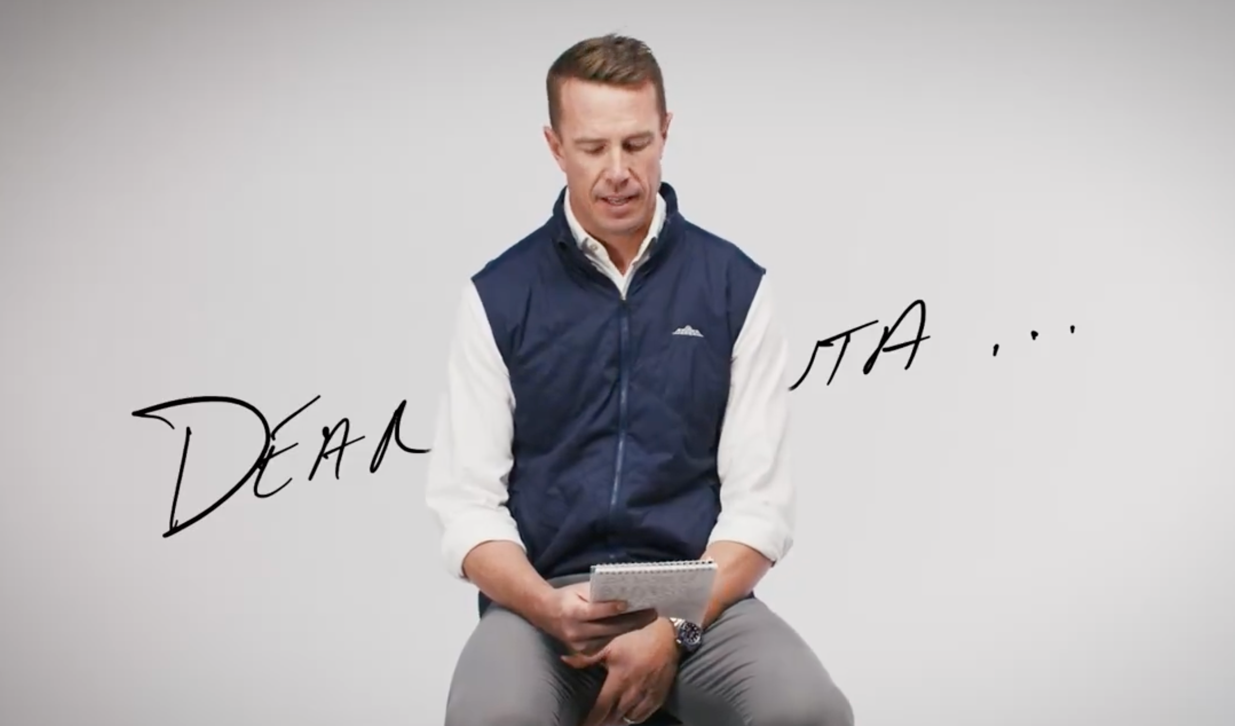 Atlanta Falcons quarterback Matt Ryan officially announces his retirement.