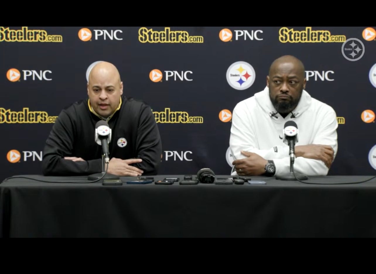 Pittsburgh Steelers GM and HC Mike Tomlin hold 2024 pre NFL Draft press conference