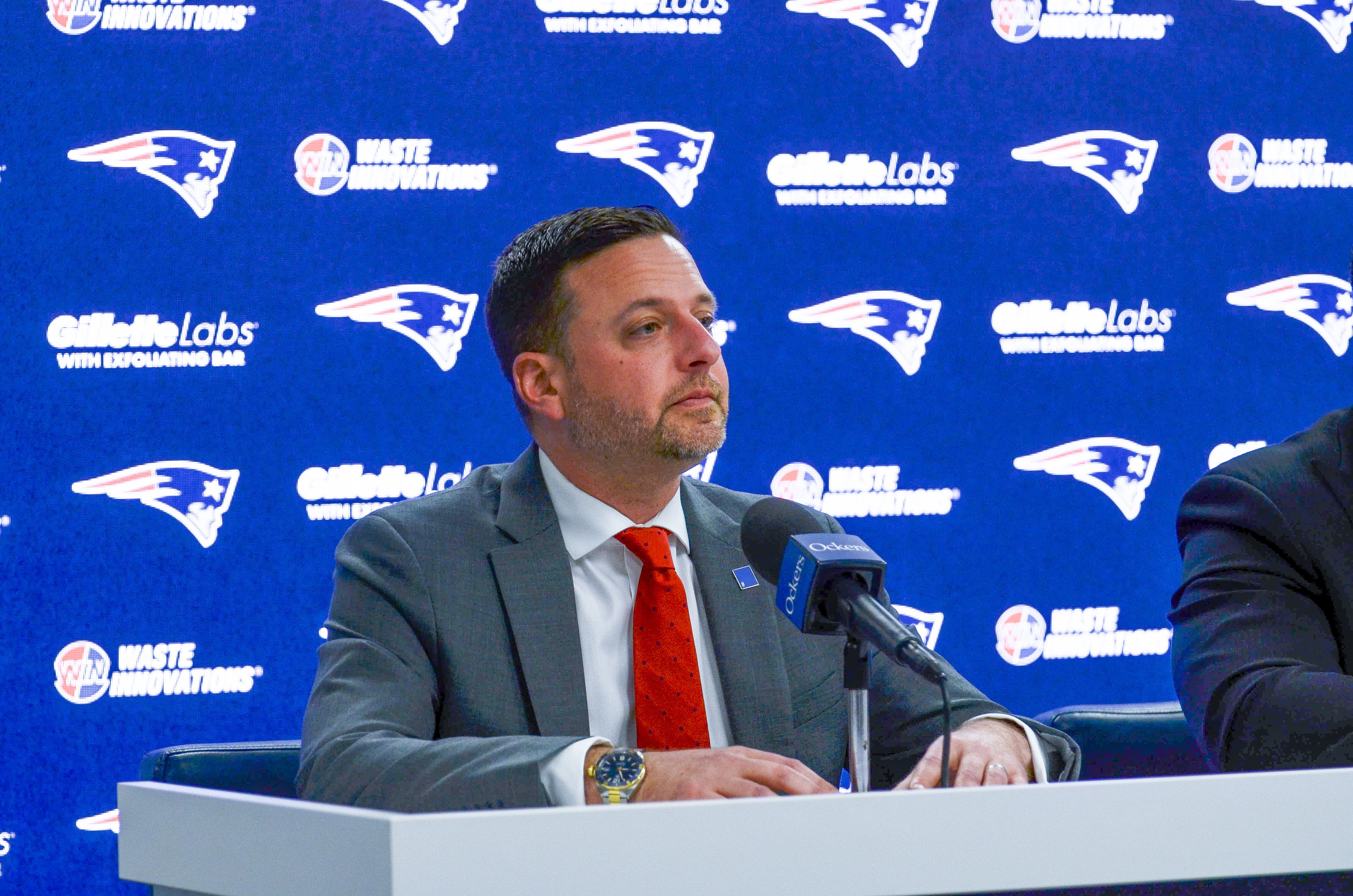 Eliot Wolf at Gillette Stadium on Night 1 of 2024 NFL Draft | Friday, April 26