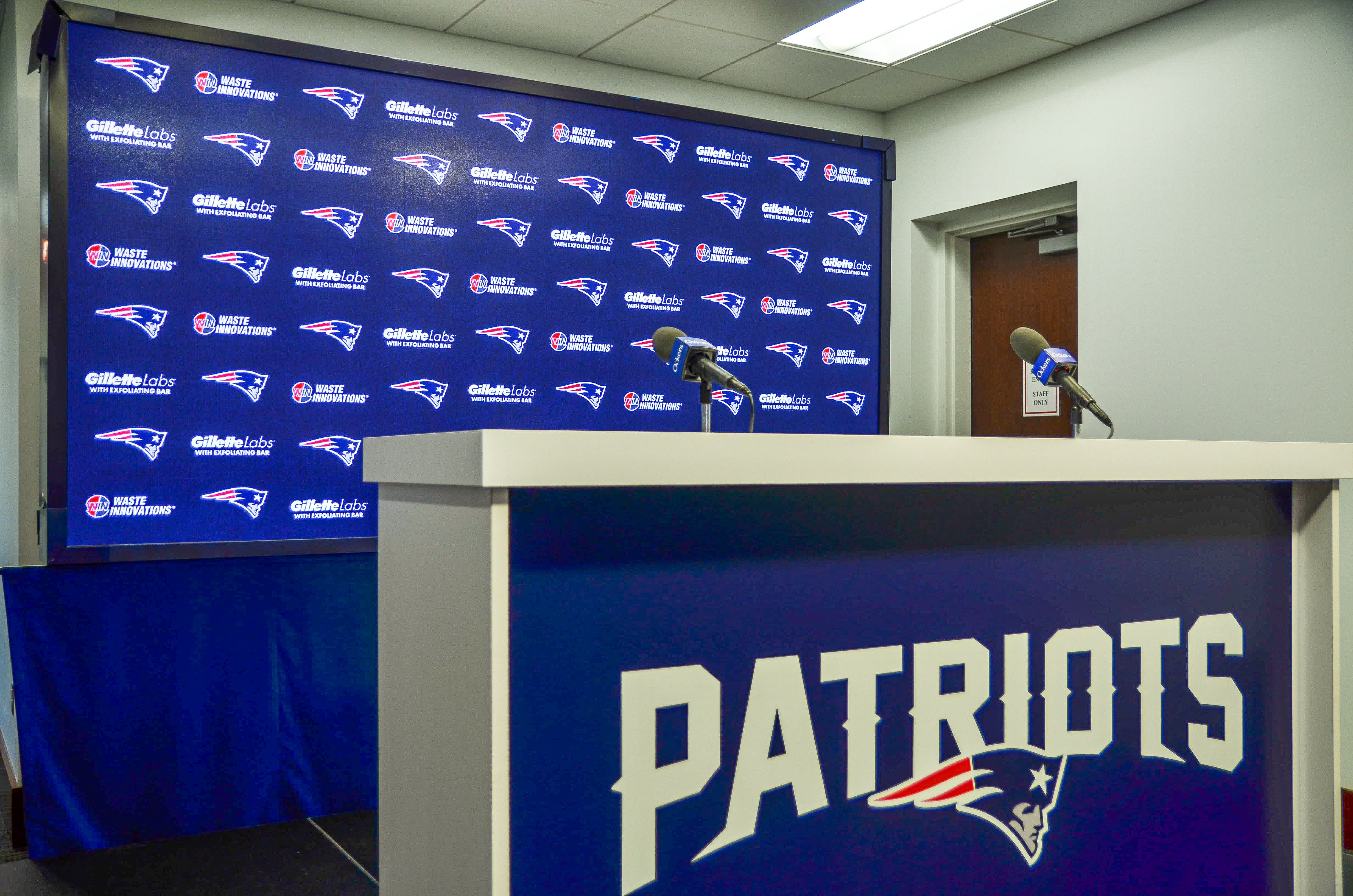 The New England Patriots stock photo