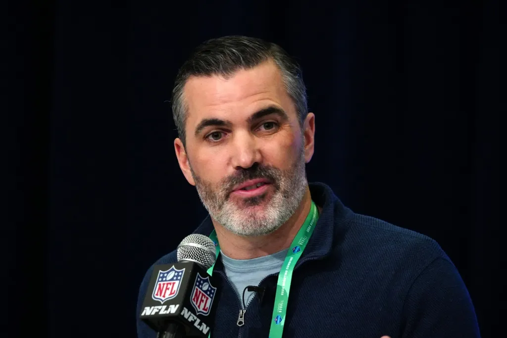 Cleveland Browns coach Kevin Stefanski speaks at a press conference at the NFL Scouting Combine at Indiana Convention Center.