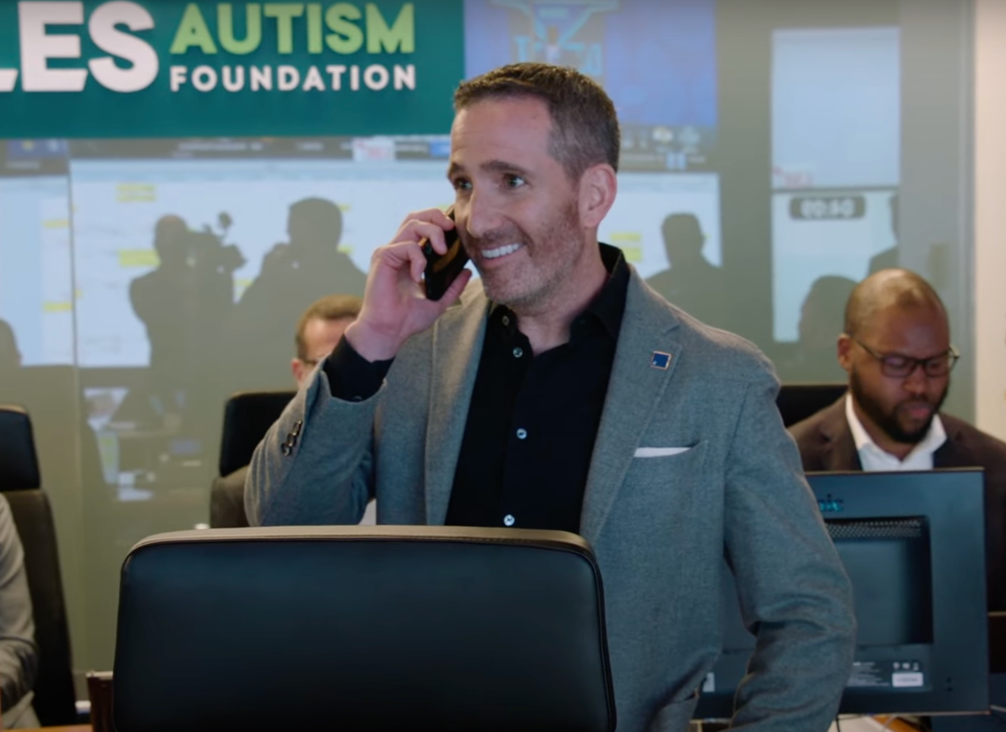 Eagles general manager Howie Roseman reacts to drafting Cooper DeJean.