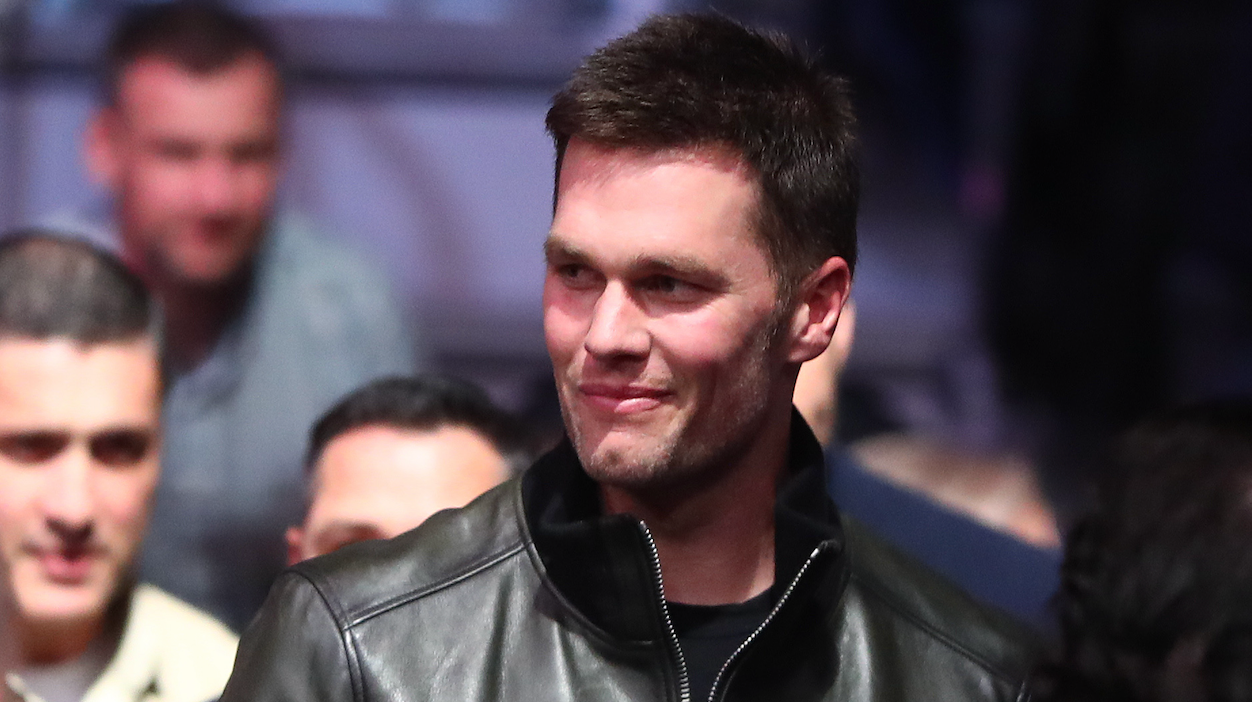 January 18, 2020; Las Vegas, Nevada, USA; New England Patriots quarterback Tom Brady in attendance during UFC 246 at T-Mobile Arena.