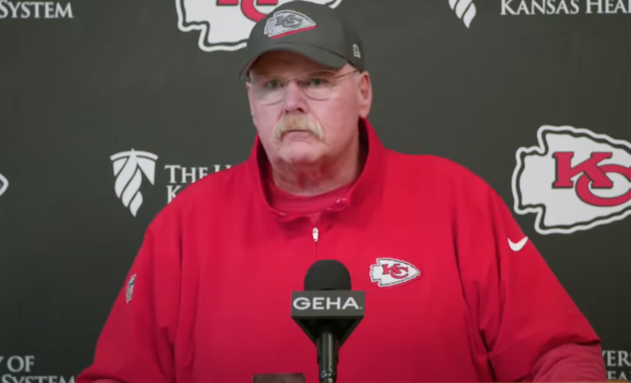 Andy Reid at rookie minicamp media availability.