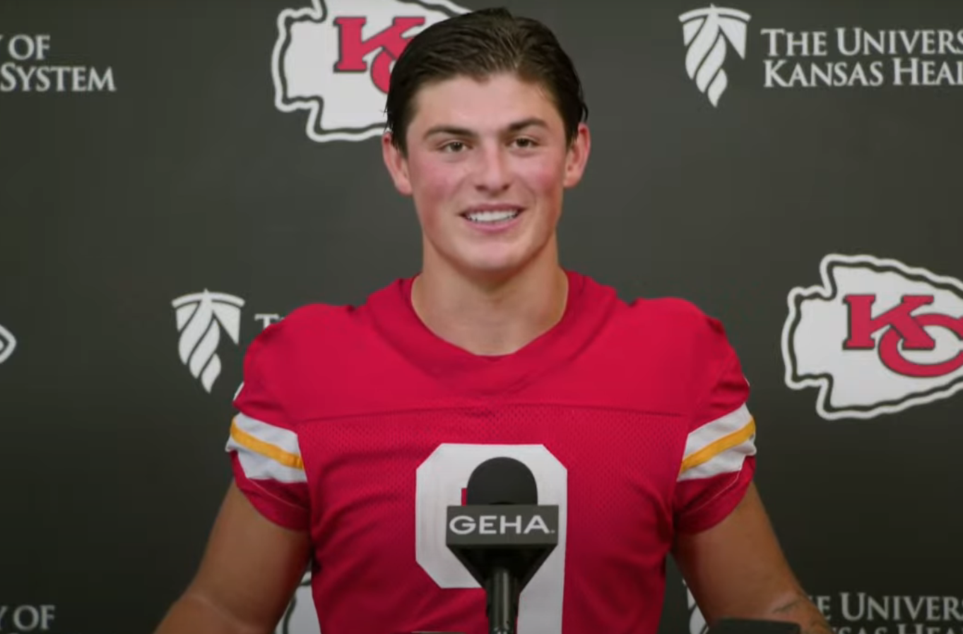 Louis Rees-Zammit during rookie minicamp.