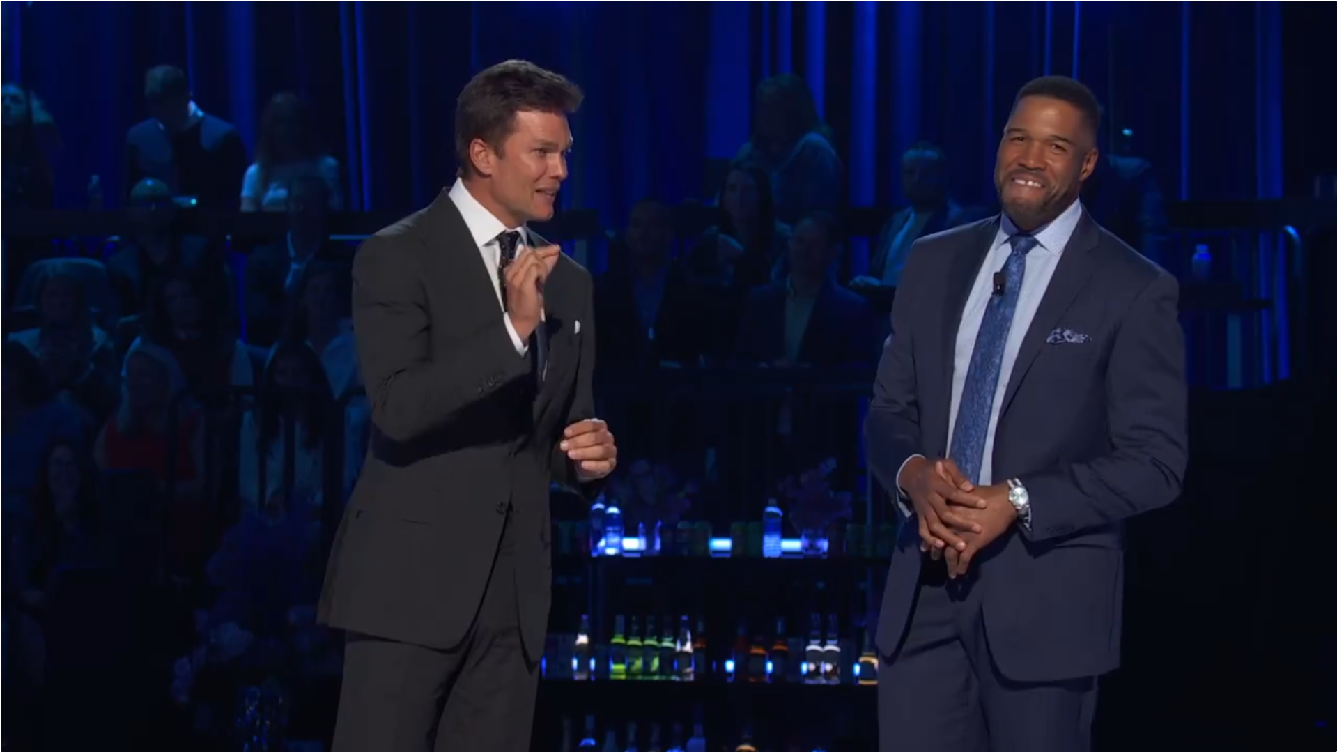 Tom Brady roasts Dak Prescott during FOX's Week 1 announcement ahead of 2024 NFL schedule release.