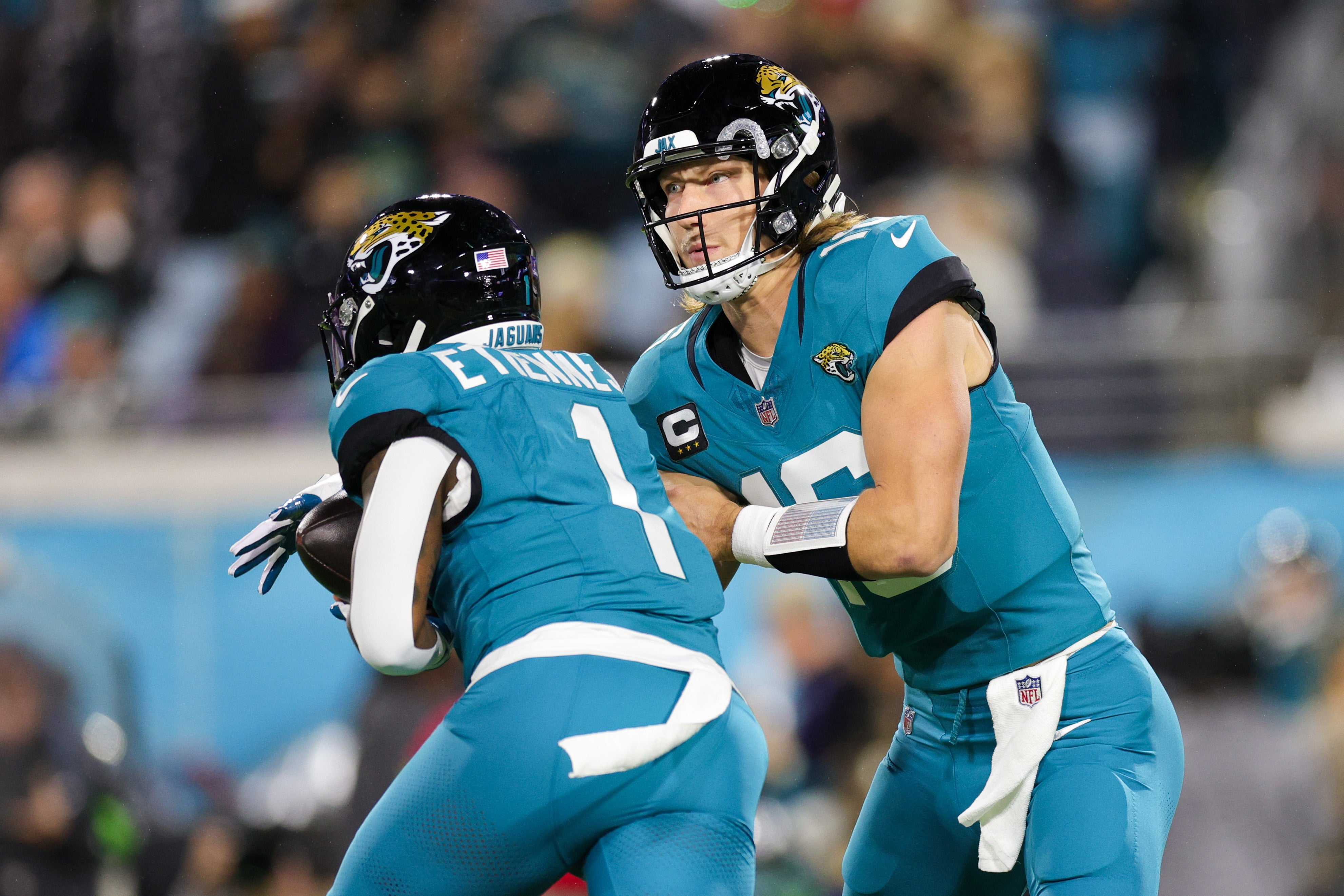 Jacksonville Jaguars Travis Etienne Trevor Lawrence