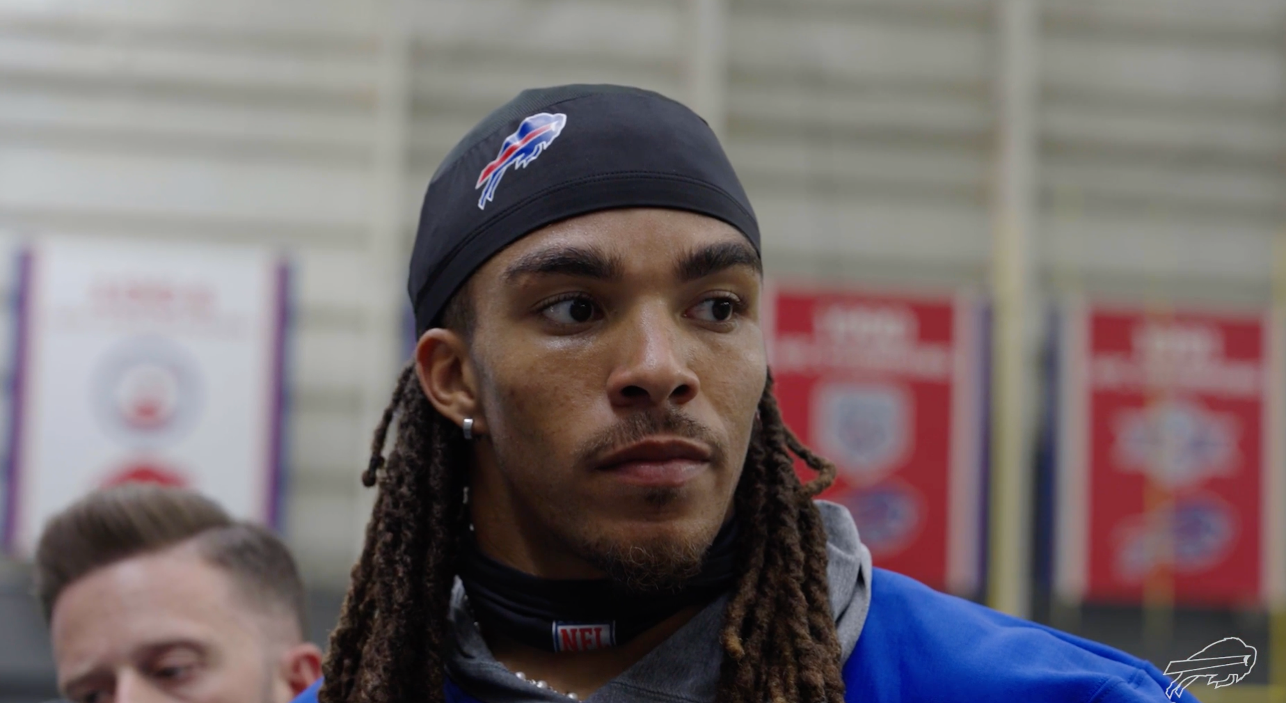 Chase Claypool speaks with the media after Buffalo Bills first day of OTAs