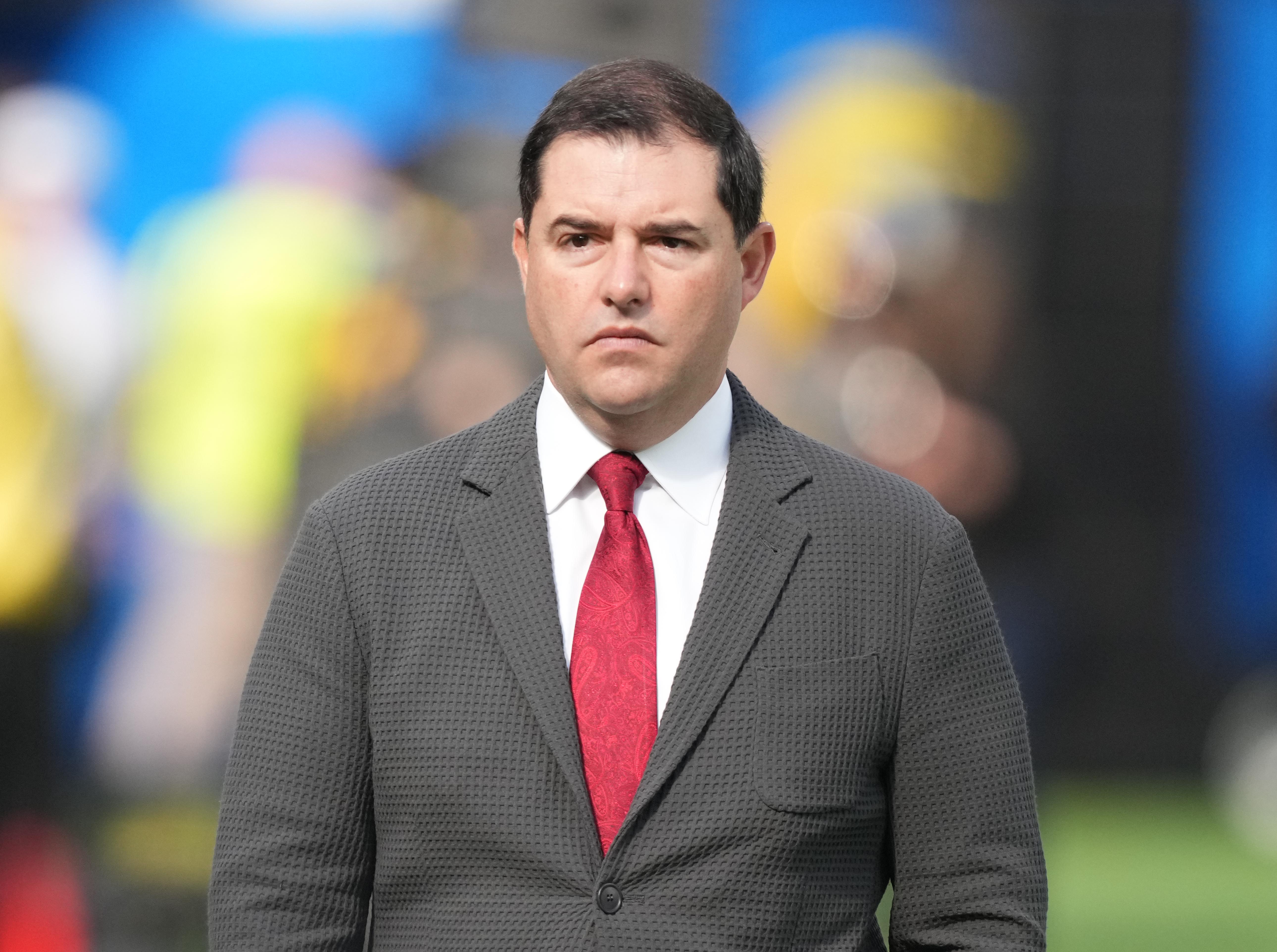 Jan 9, 2022; Inglewood, California, USA; San Francisco 49ers president Jed York before the game against the Los Angeles Rams at SoFi Stadium.