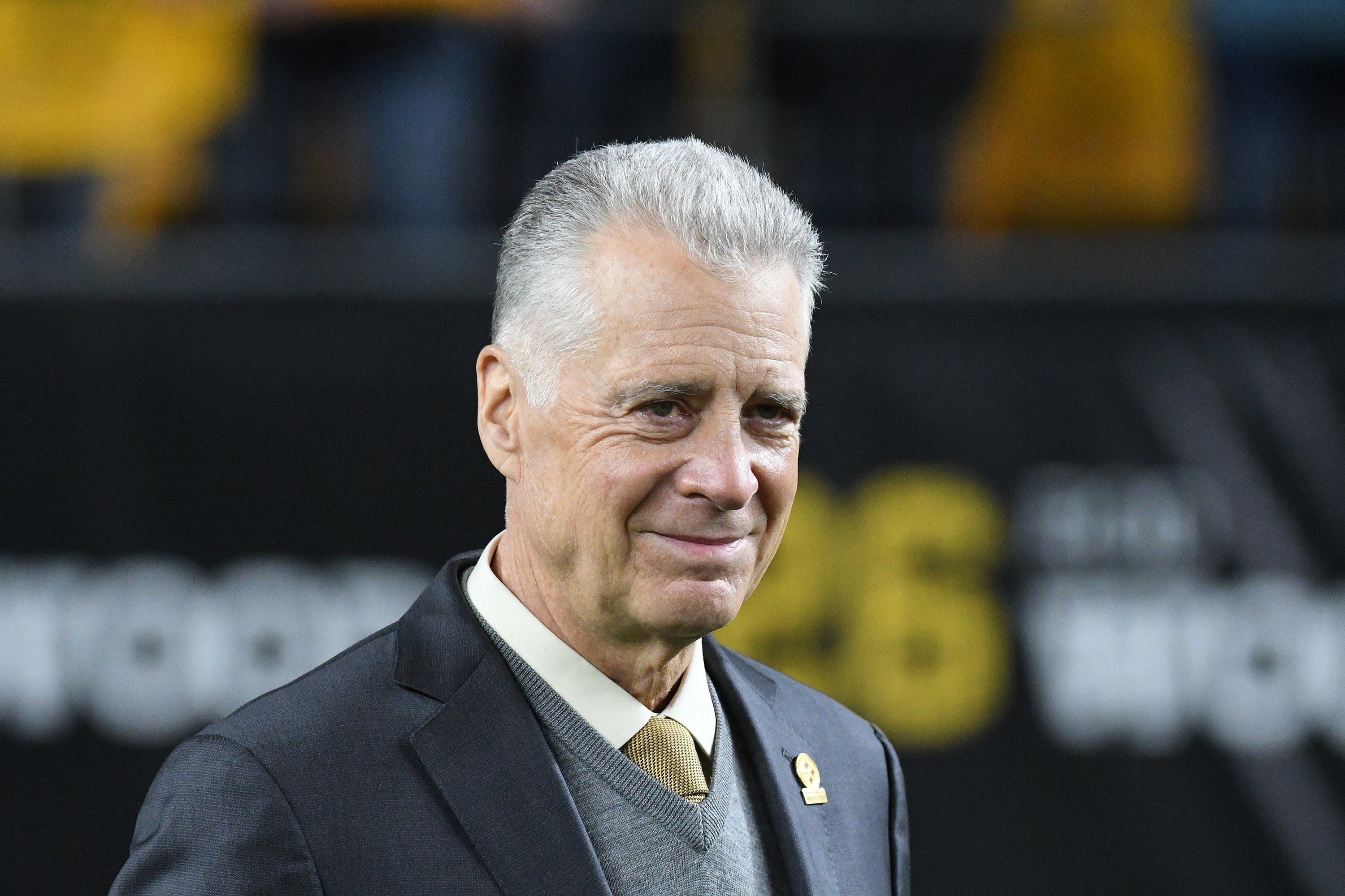 Oct 17, 2021; Pittsburgh, Pennsylvania, USA; Pittsburgh Steelers president Art Rooney II during halftime of the game against the Seattle Seahawks at Heinz Field. Mandatory Credit: Philip G. Pavely-USA TODAY Sports