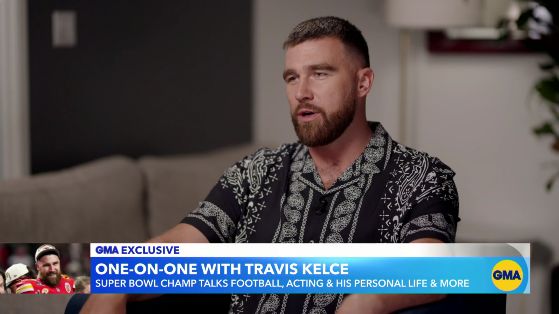 Travis Kelce Kansas City Chiefs Good Morning America