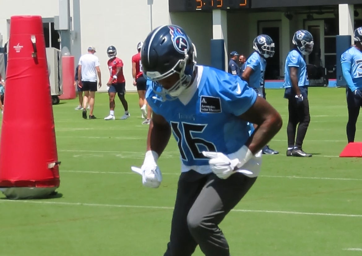 Treylon Burks at Titans Minicamp