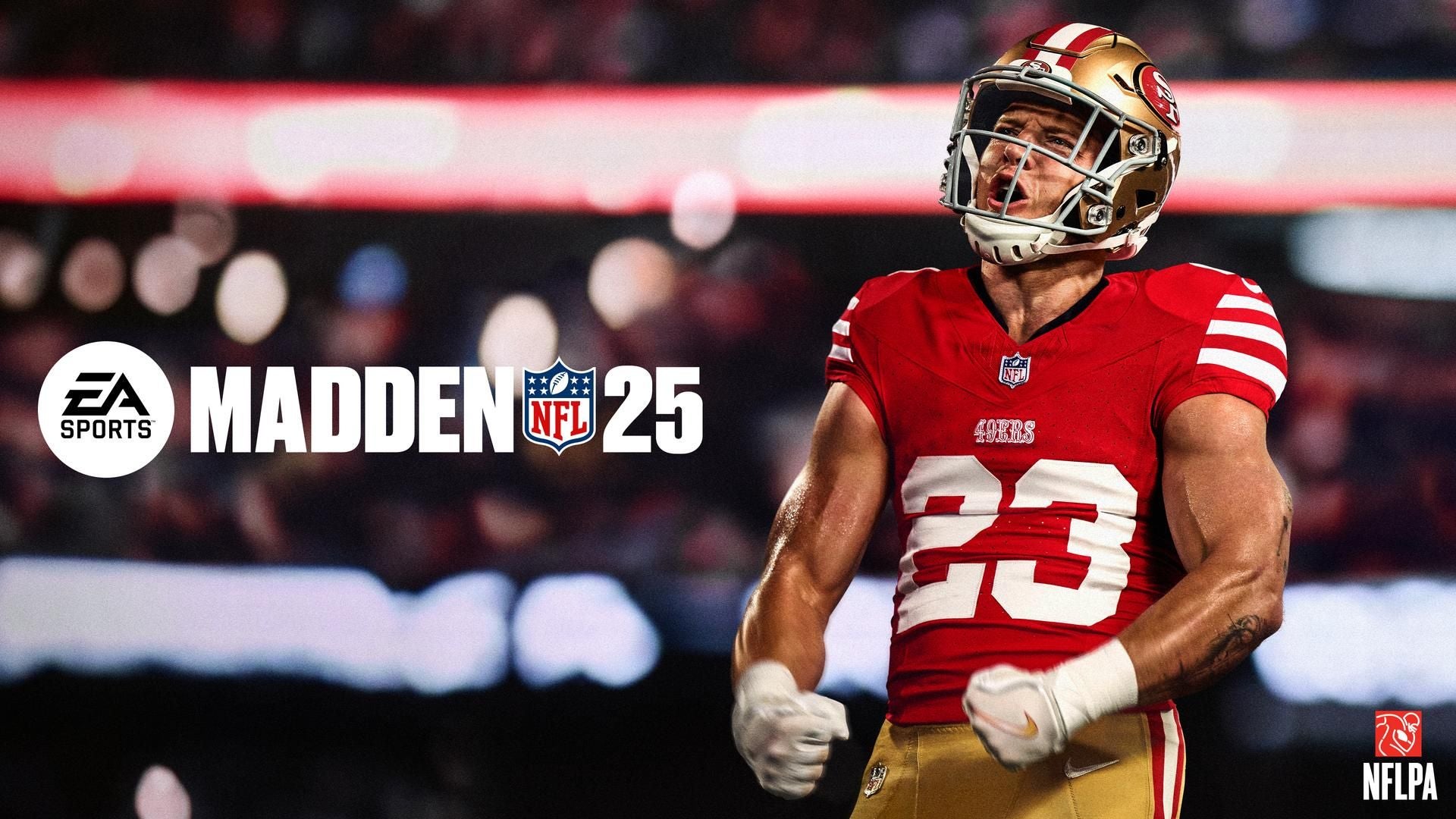 Christian McCaffrey is the cover athlete for Madden NFL 25.
