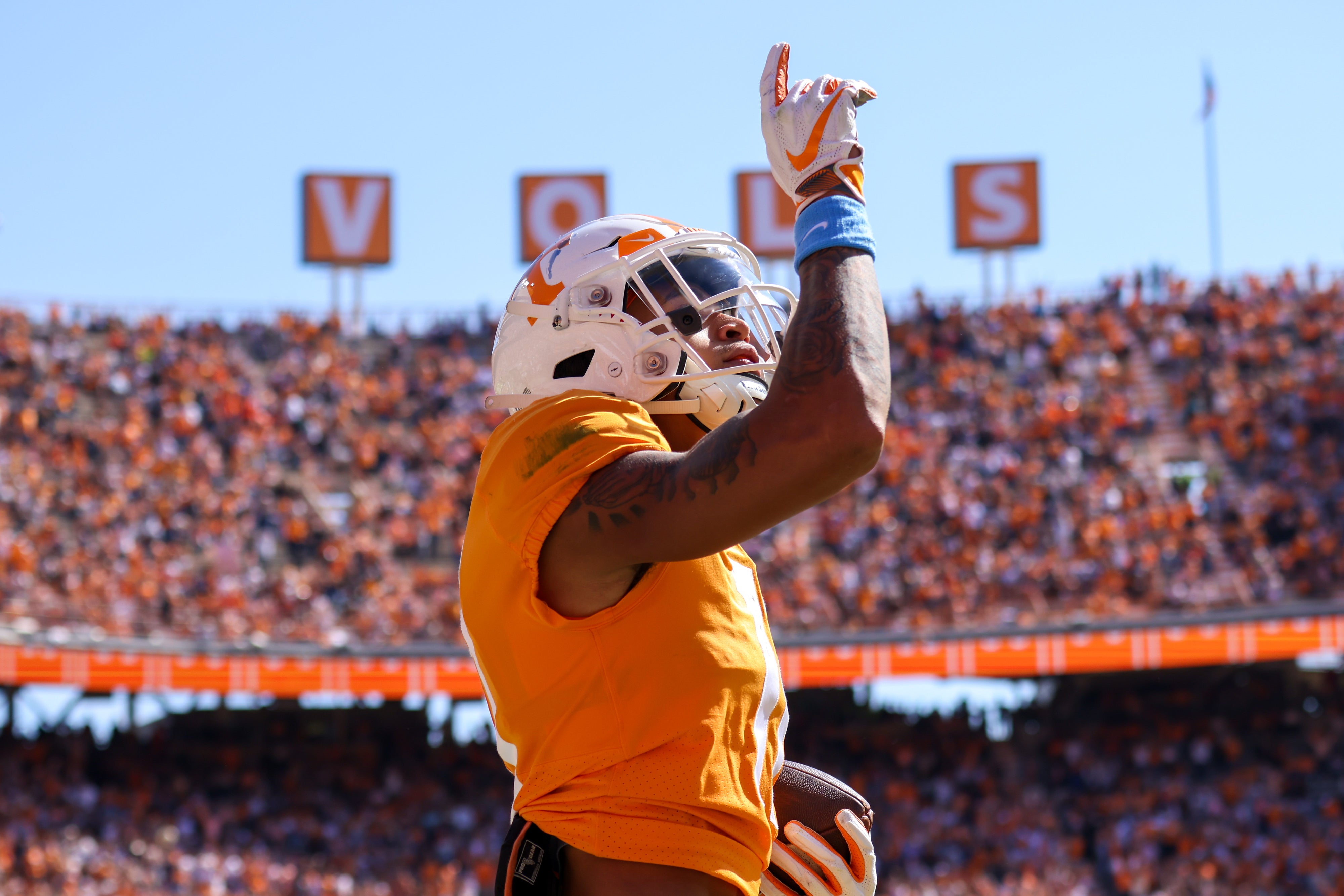 Jalin Hyatt, when he was still when the Tennessee Vols