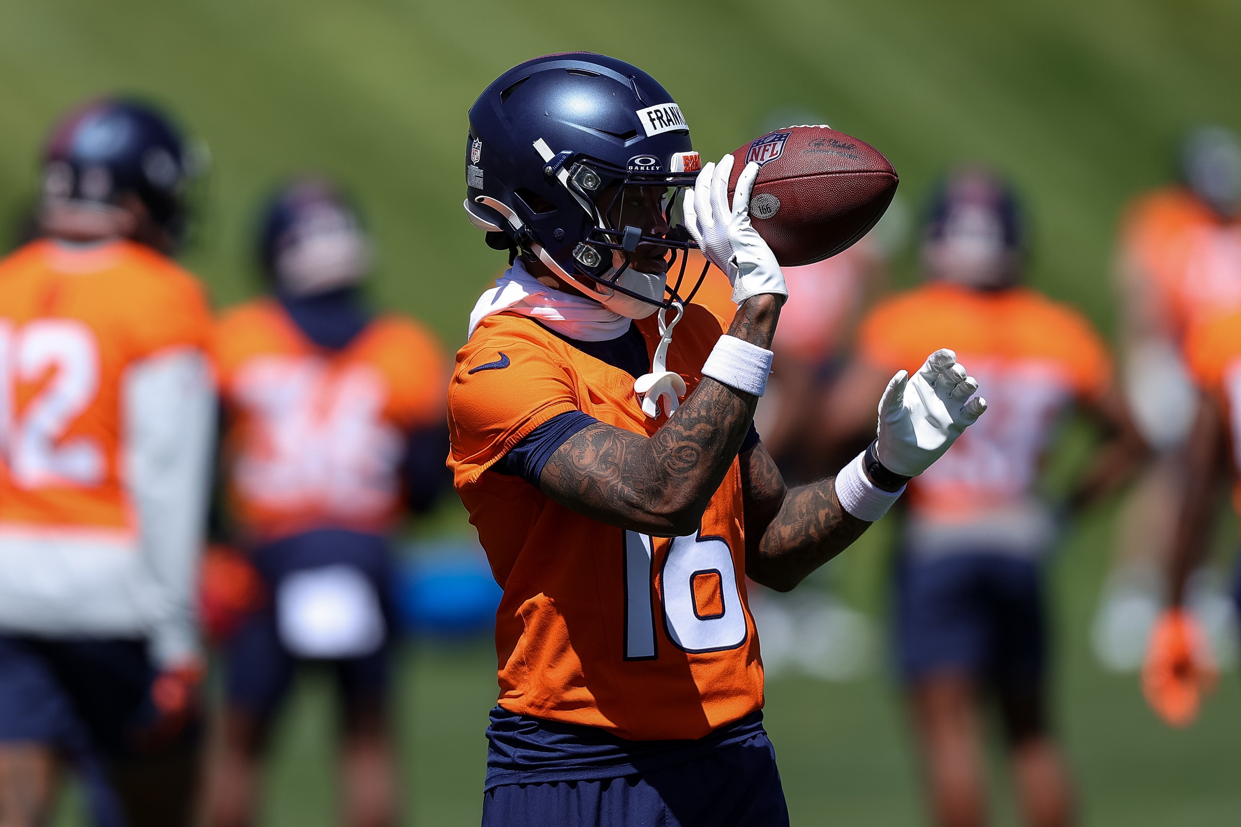 Denver Broncos Troy Franklin Mandatory Minicamp