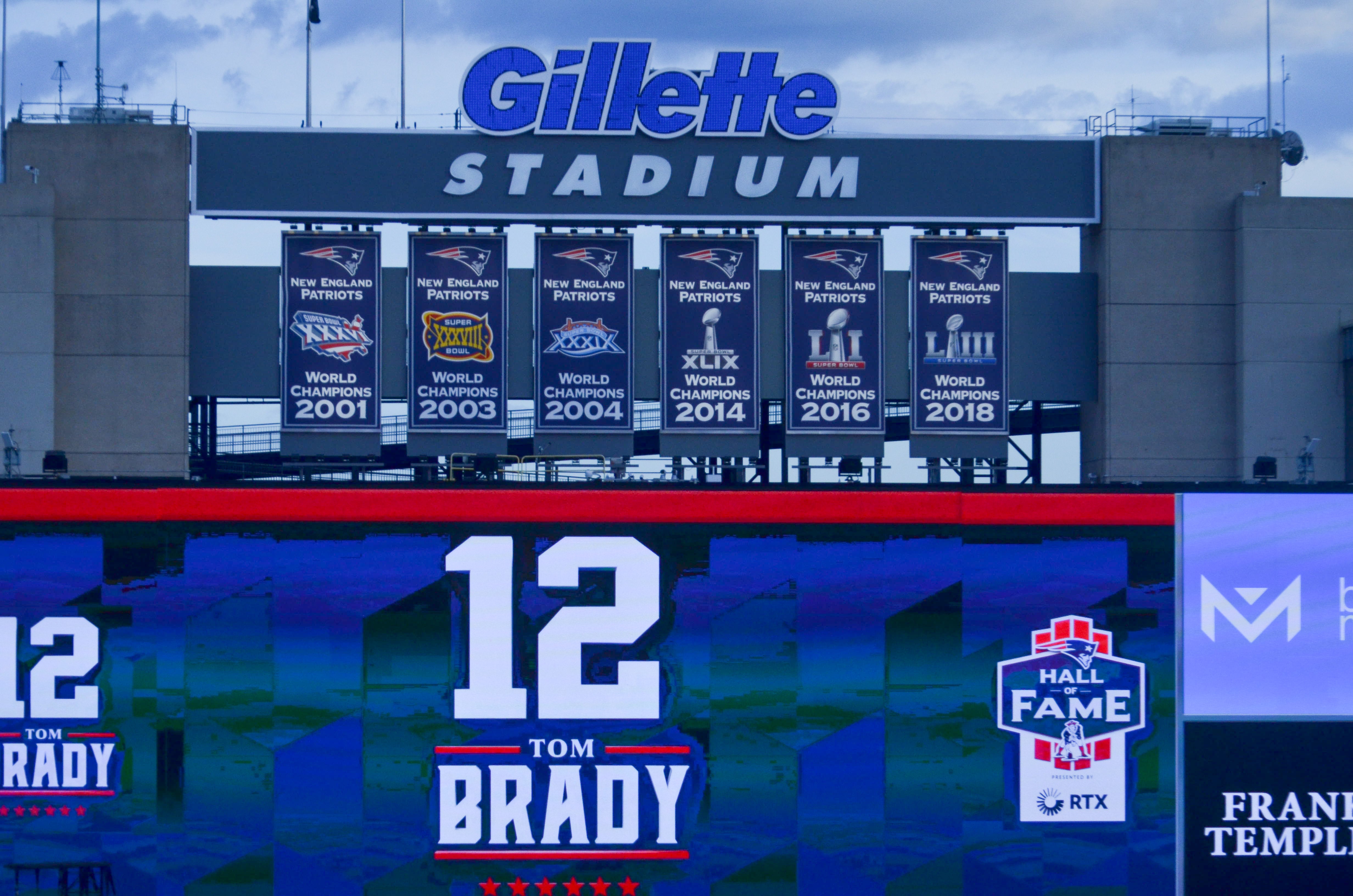 Former teammates, coaches, friends, family, and 60,000 fans were at Gillette Stadium for the induction of Tom Brady into the New England Patriots Hall of Fame Wednesday, June 12 in Foxborough, Mass.