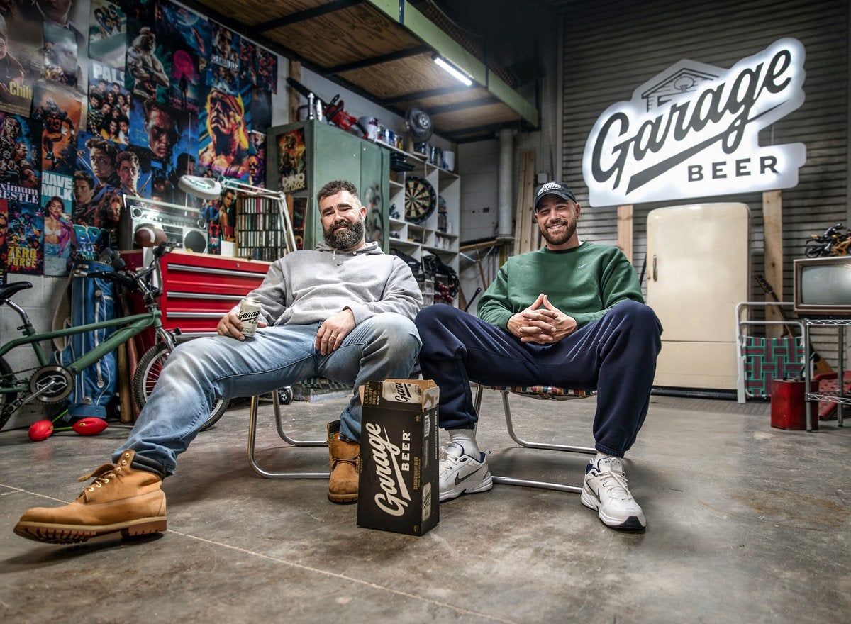 Jason Kelce and Travis Kelce have teamed up as co-owners of a light beer company.