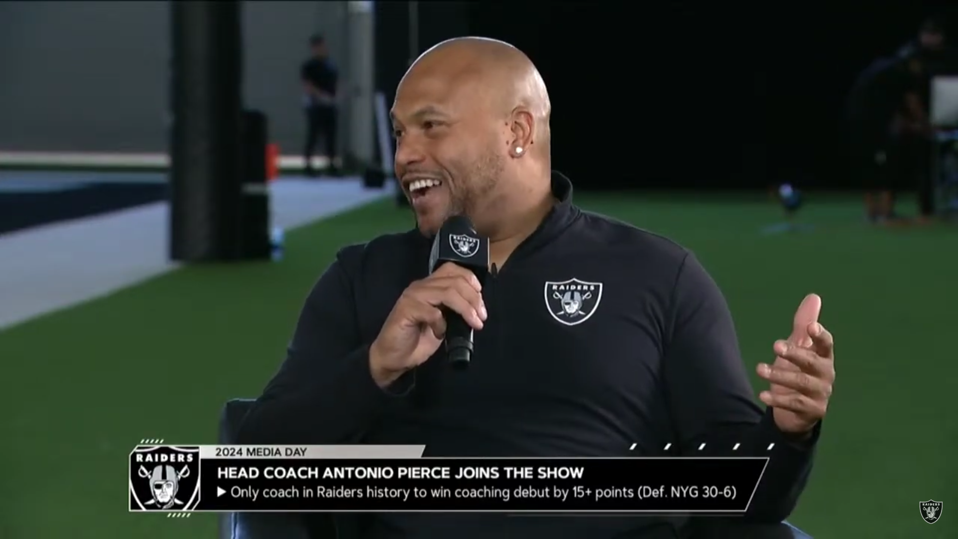 Las Vegas Raiders Antonio Pierce media day