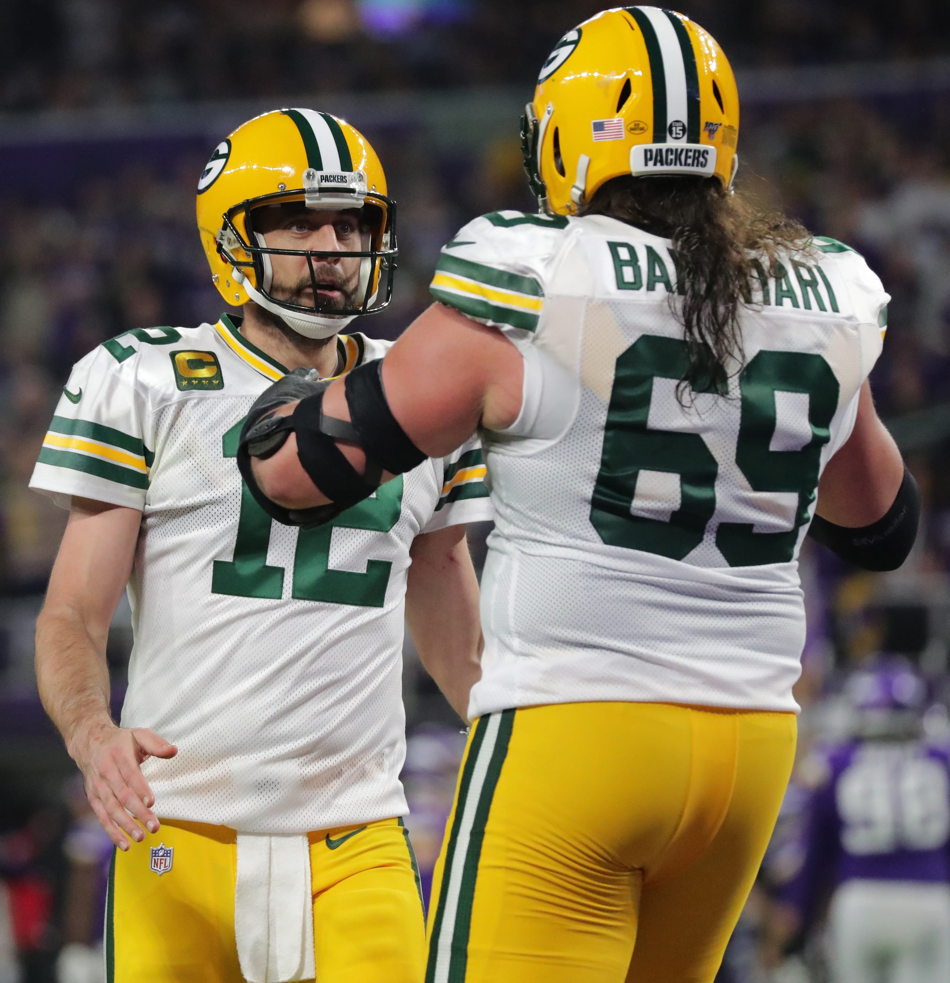 Aaron Rodgers, David Bakhtiari