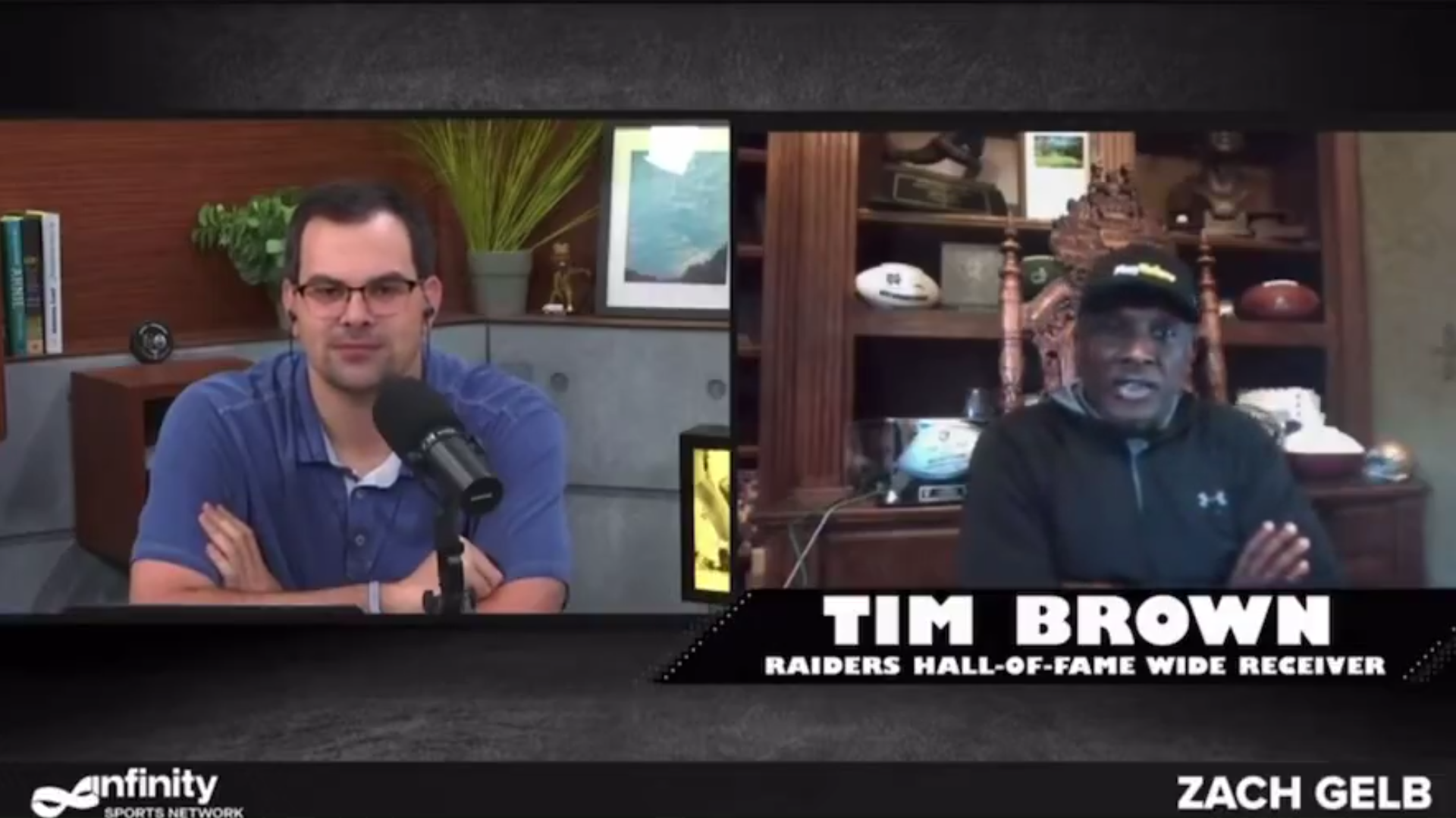 Las vegas Raiders Tim Brown Zach gelb