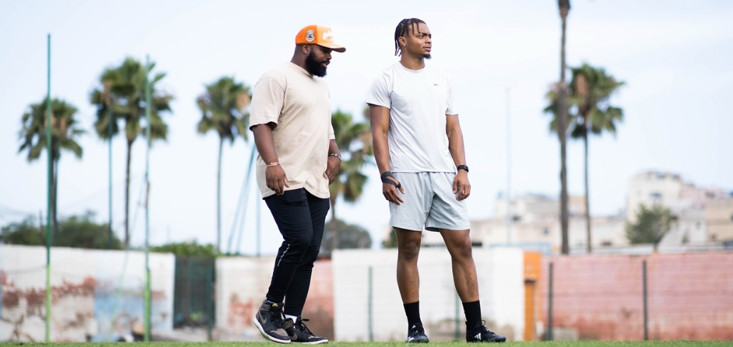 Justin Fields with Quincy Avery