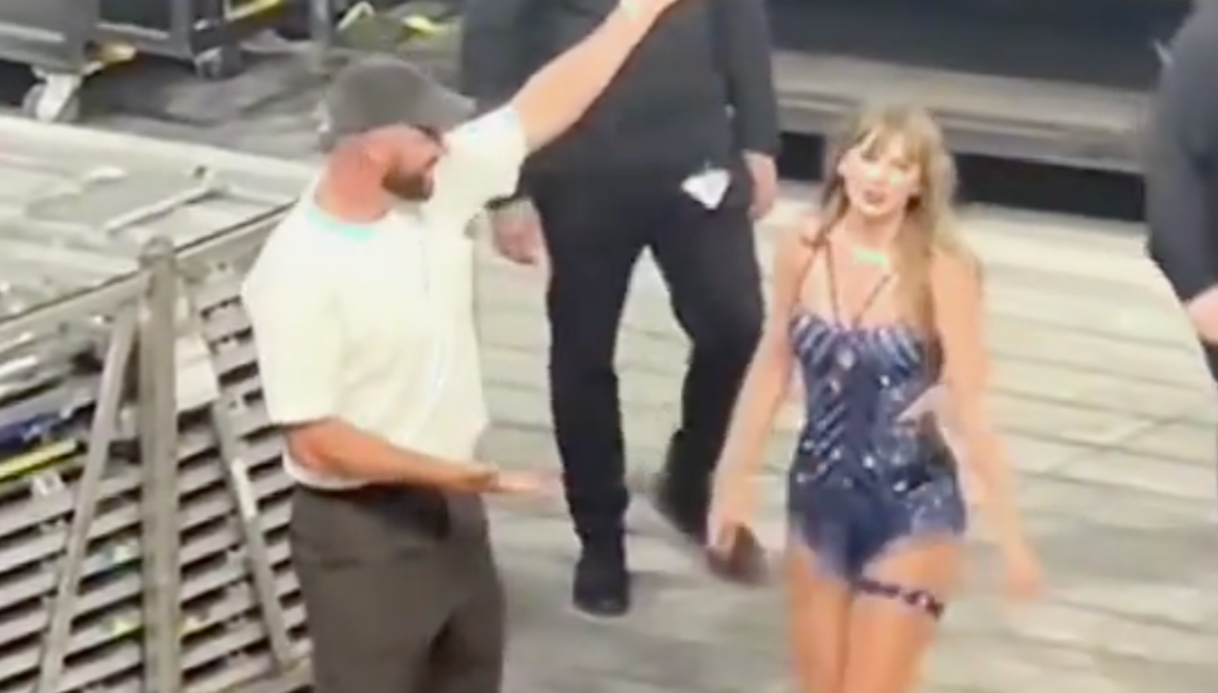 Travis Kelce shows how proud he is of Taylor Swift after her final Eras Tour show in Dublin, Ireland.