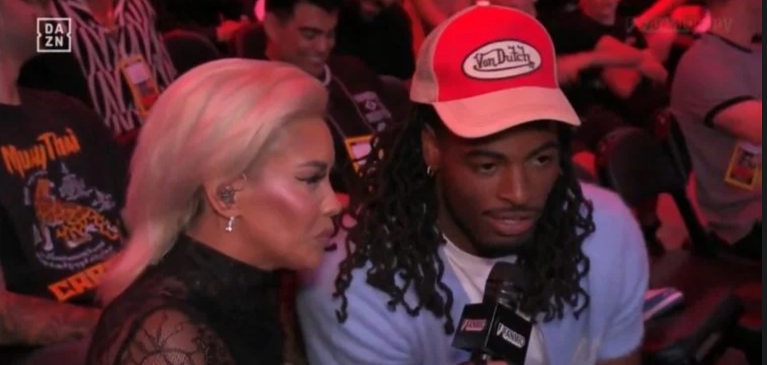 Najee Harris at Masvidal vs. Diaz Boxing Card