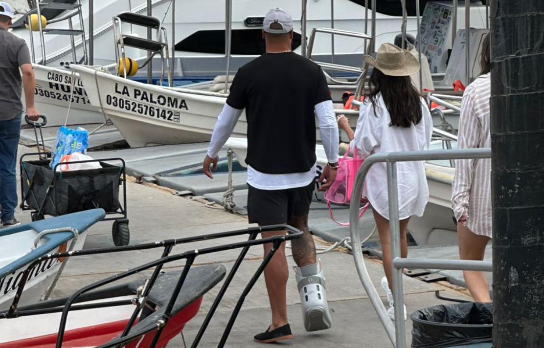 Dak Prescott spotted in a walking boot