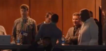 New York Giants general manager Joe Schoen speaks with Patriots' Eliot Wolf about trading the No. 3 overall pick