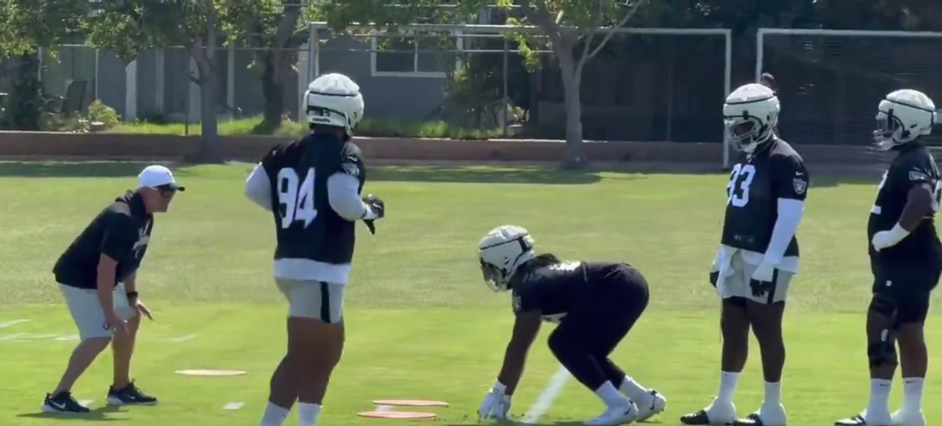 Las Vegas Raiders training camp Christian Wilkins