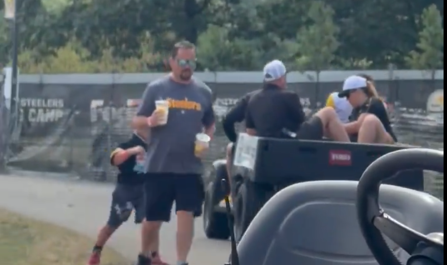 Rookie WR Roman Wilson Carted off at 2024 Pittsburgh Steelers training camp following leg injury