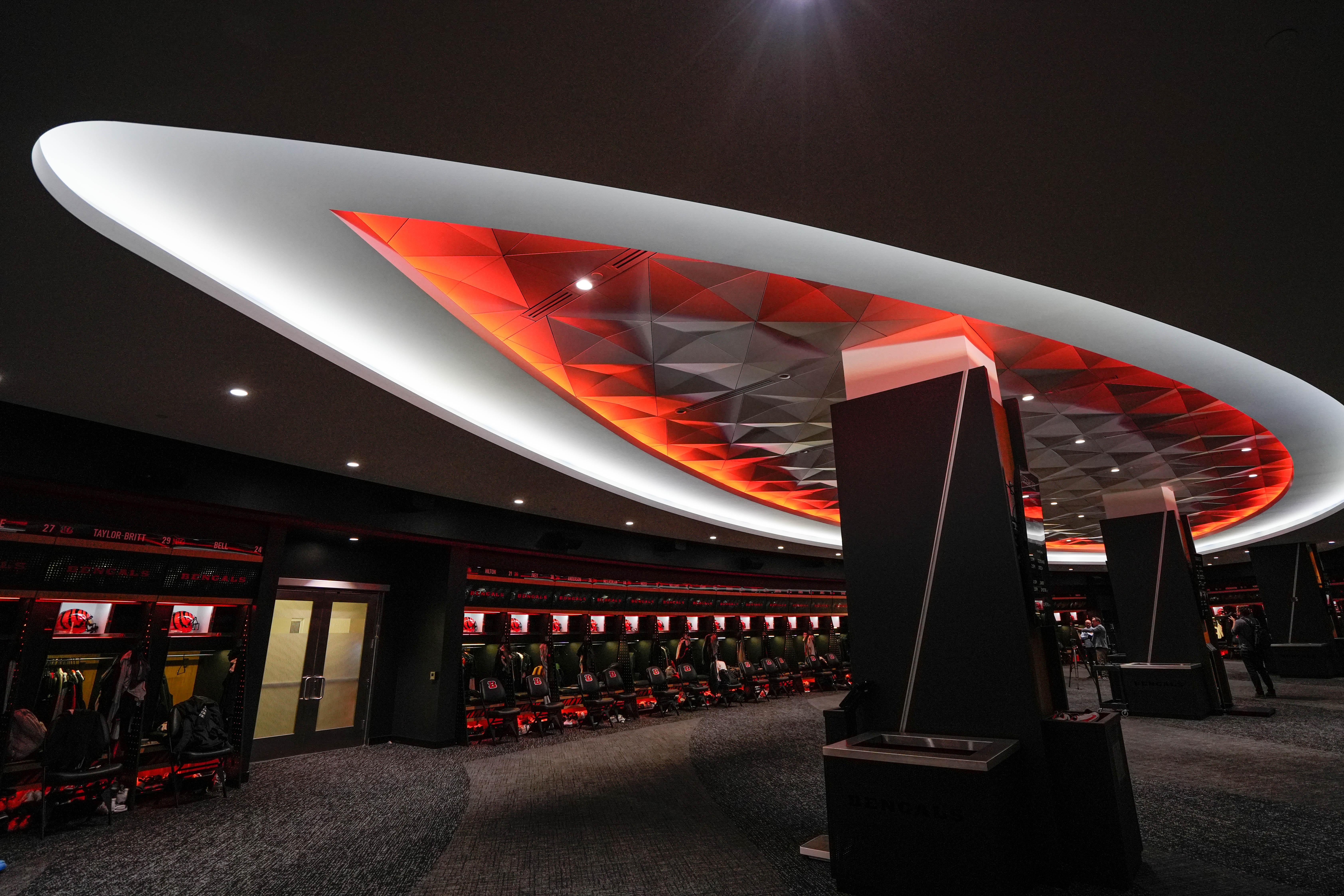 Bengals locker room