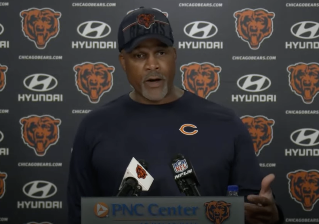 Eric Washington addresses the media on Wednesday.