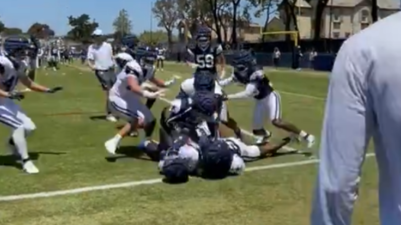 First scuffle of the year happens at Dallas Cowboys training camp.