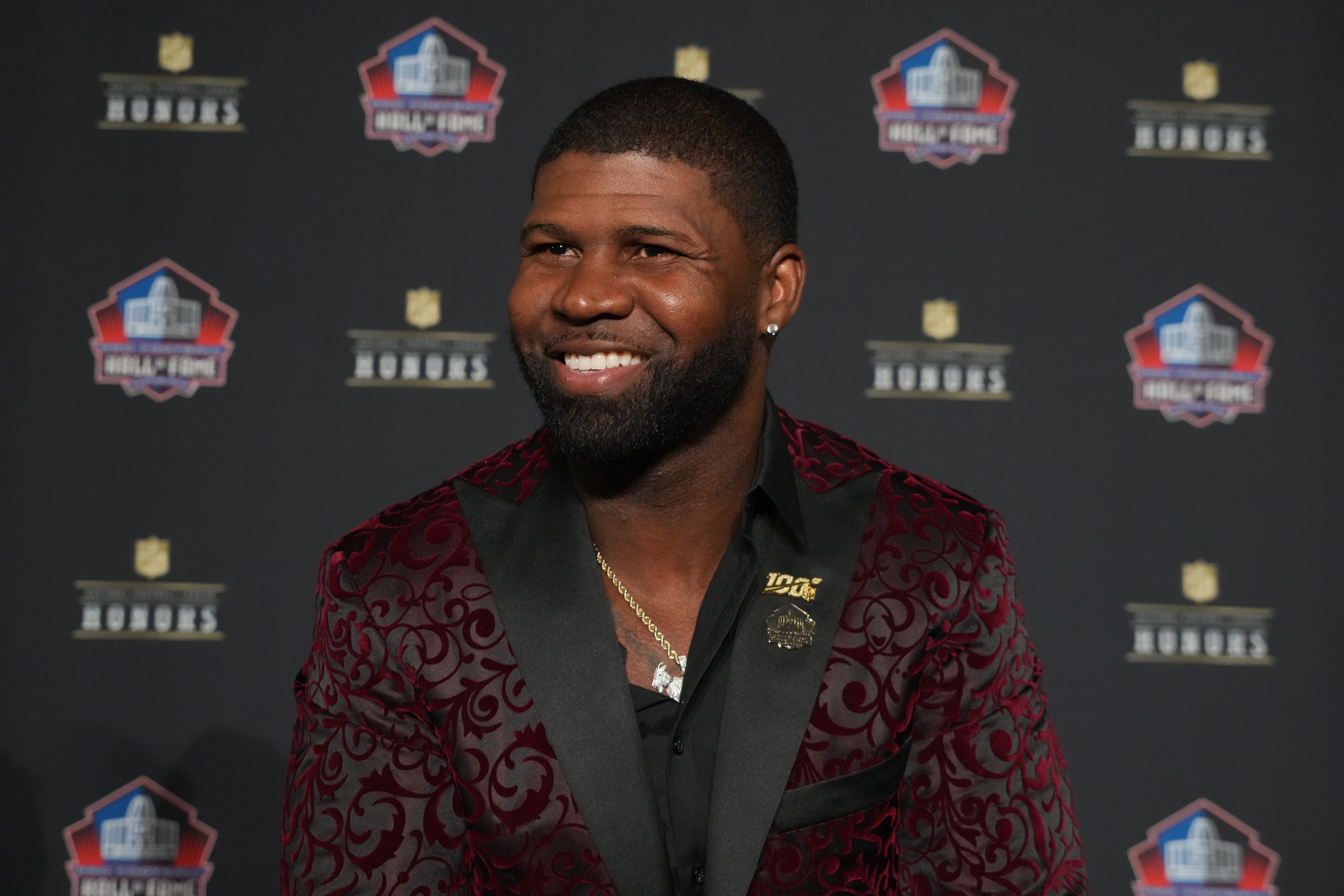 Devin Hester during the NFL Hall of Fame Class of 2024 press conference at Resorts World Theatre. Kirby Lee-USA TODAY Sports