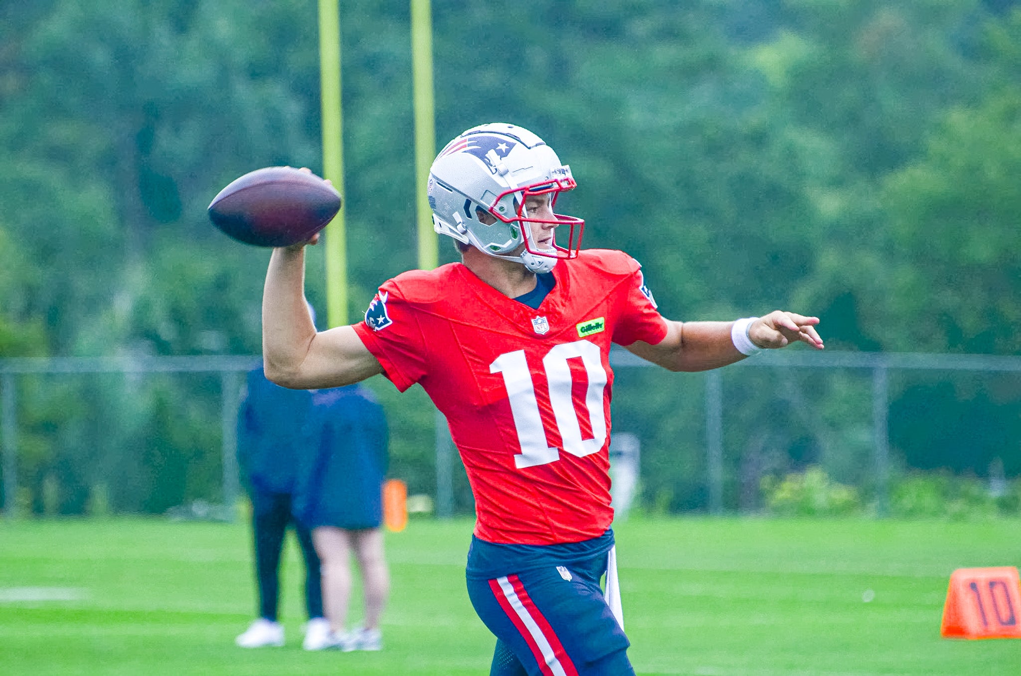 Drake Maye at 2024 Patriots Training Camp