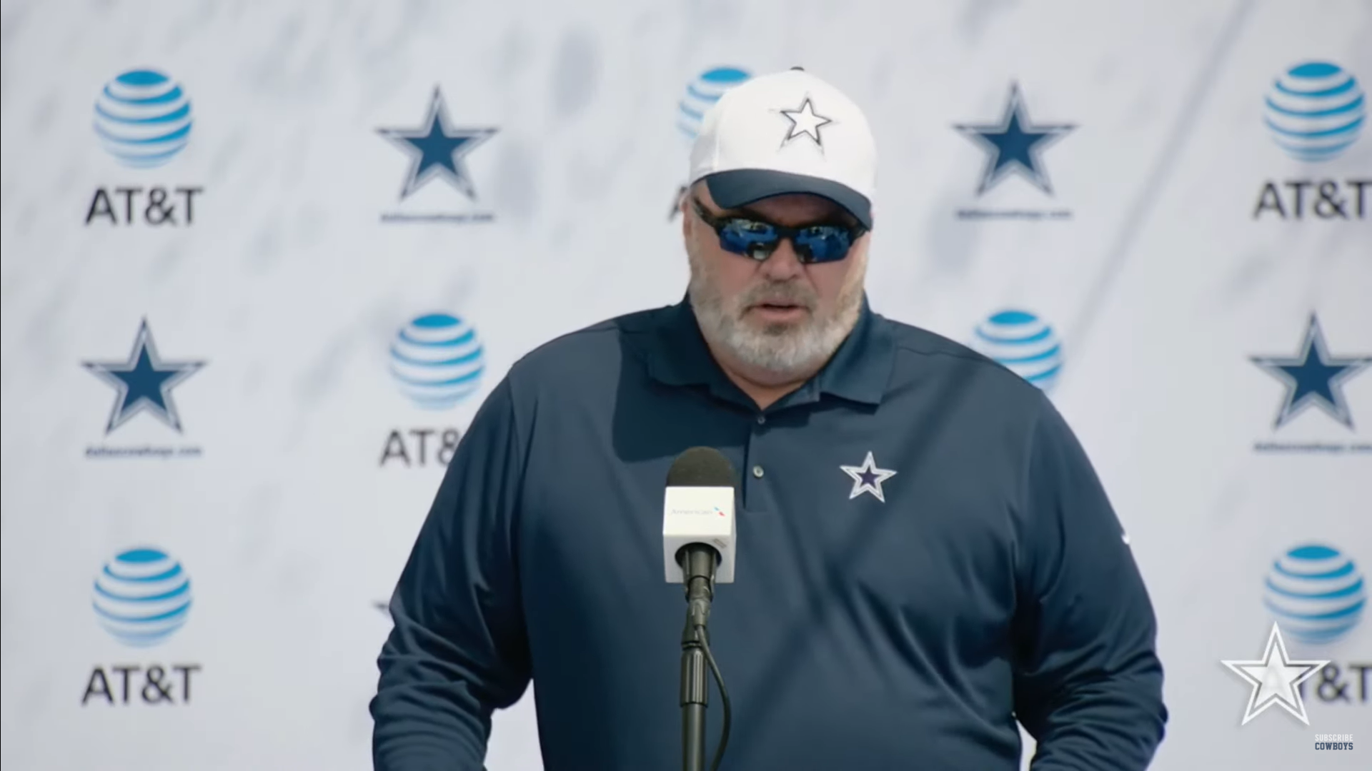 Dallas Cowboys HC Mike McCarthy addresses the media at 2024 training camp ahead of preseason opener vs Rams.