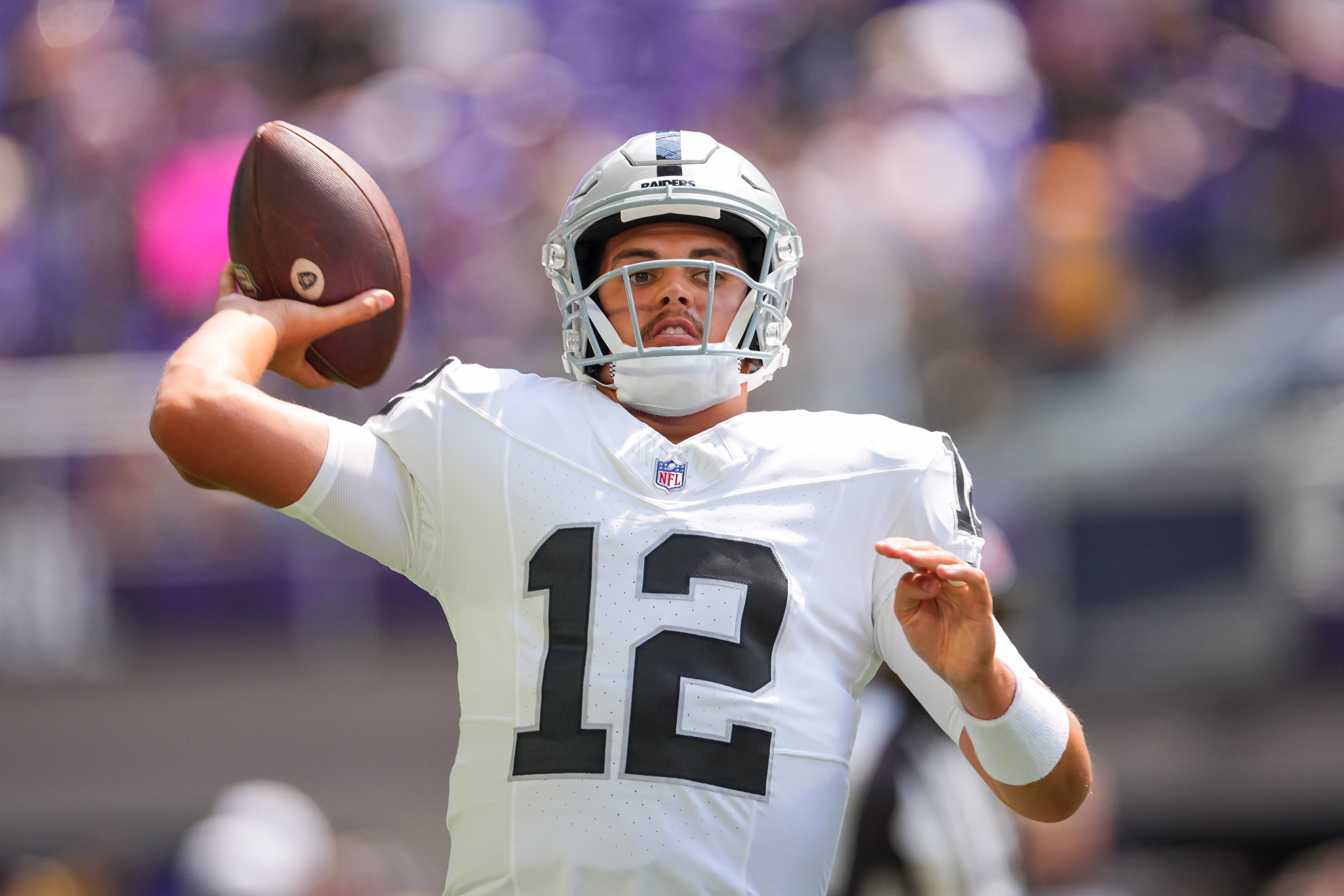 Las Vegas Raiders quarterback Aidan O'Connell