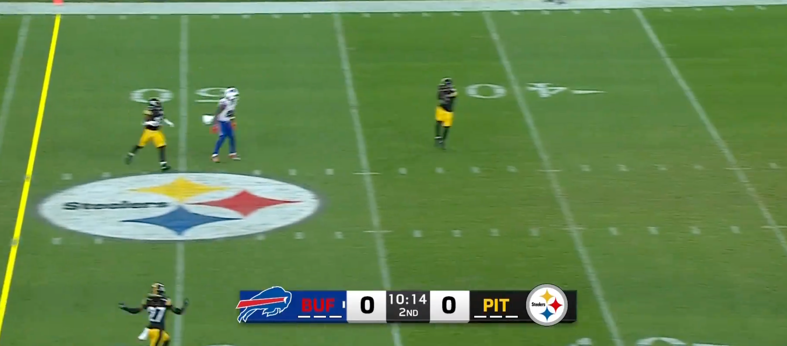 Steelers safety Miles Killebrew intercepts Mitch Trubusky in Week 2 of 2024 preseason 8/17/24