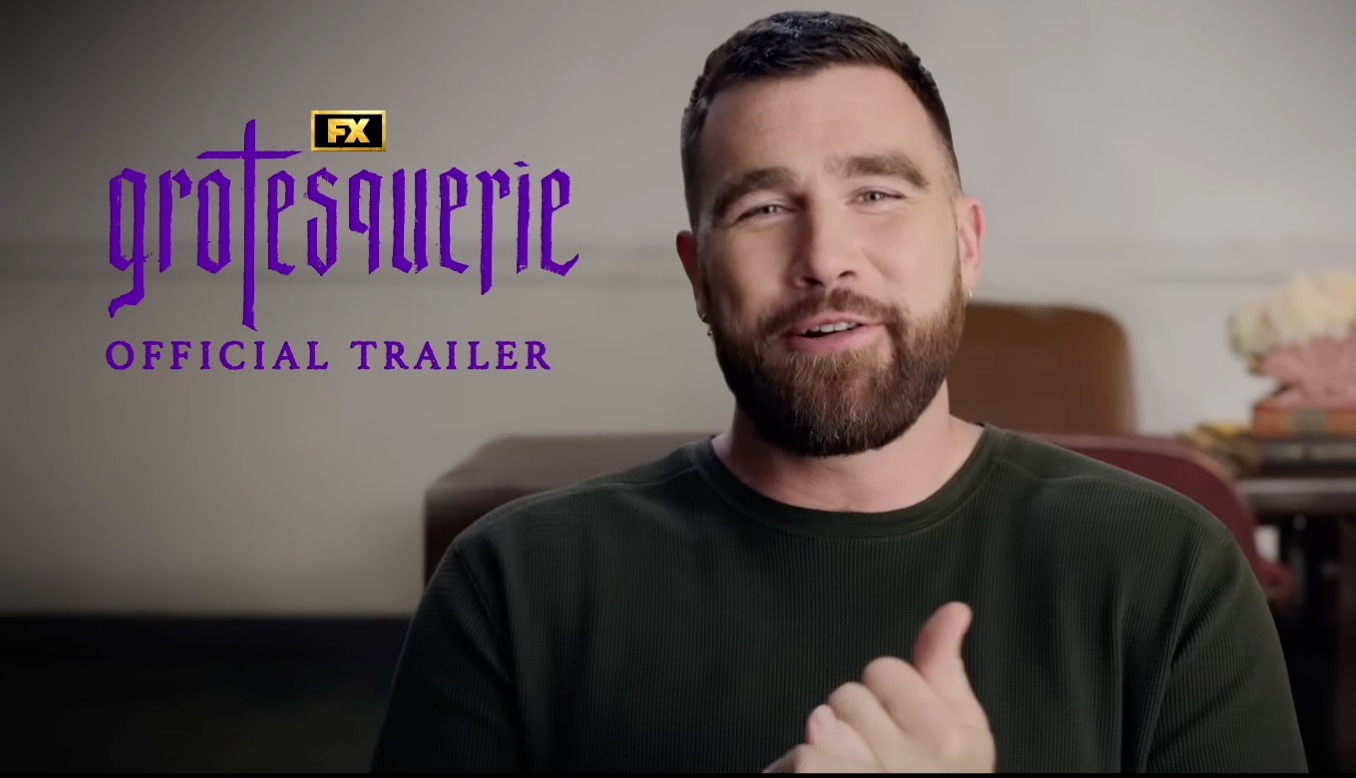 Travis Kelce in official trailer for 'Grotesquerie'