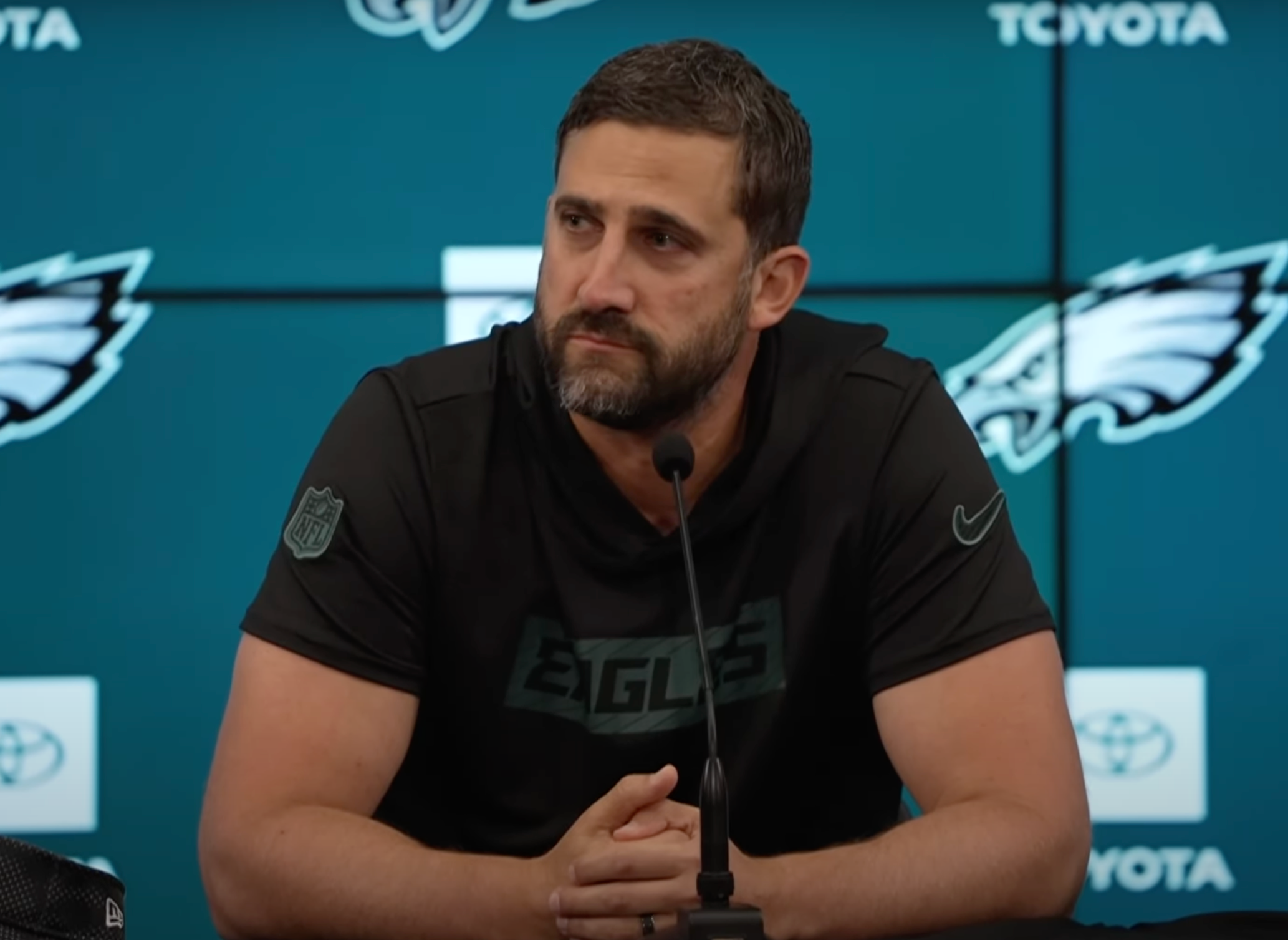 Eagles head coach Nick Sirianni addresses the media ahead of Brazil matchup vs. Green Bay Packers