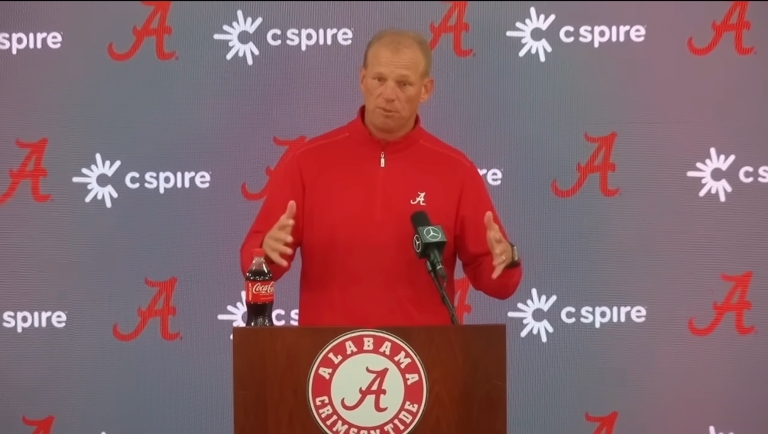 Alabama HC Kalen DeBoer Addresses the media head of Wisconsin game