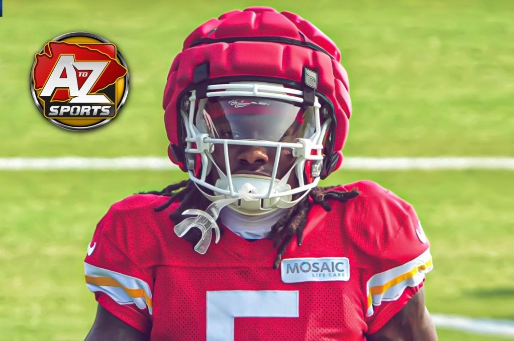 Chiefs WR Hollywood Brown during training camp.