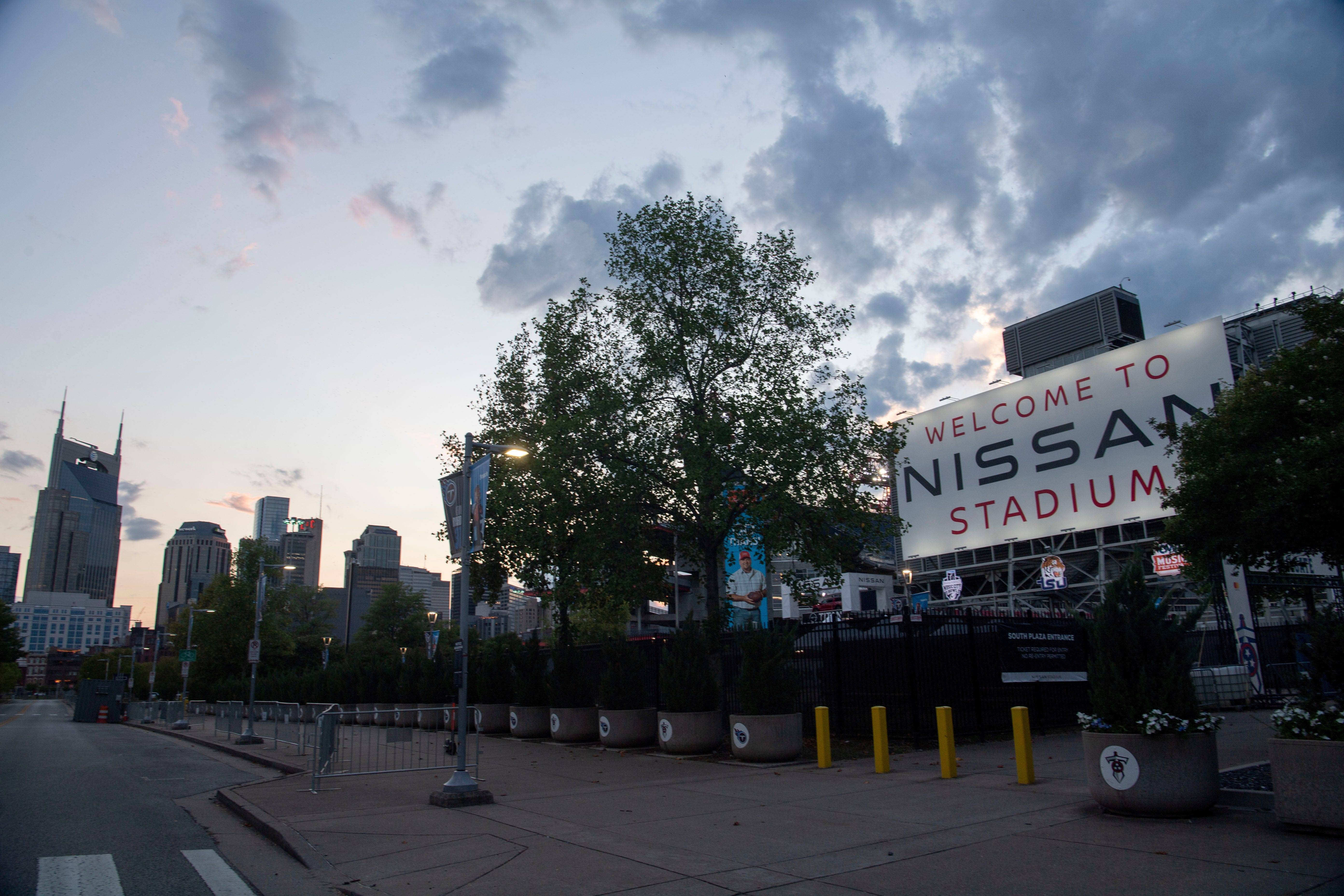Outside of the Nissan stadium in Nashville , Tenn., Thursday, Aug. 25, 2022. Nh5920 Nicole Hester / The Tennessean-USA TODAY NETWORK